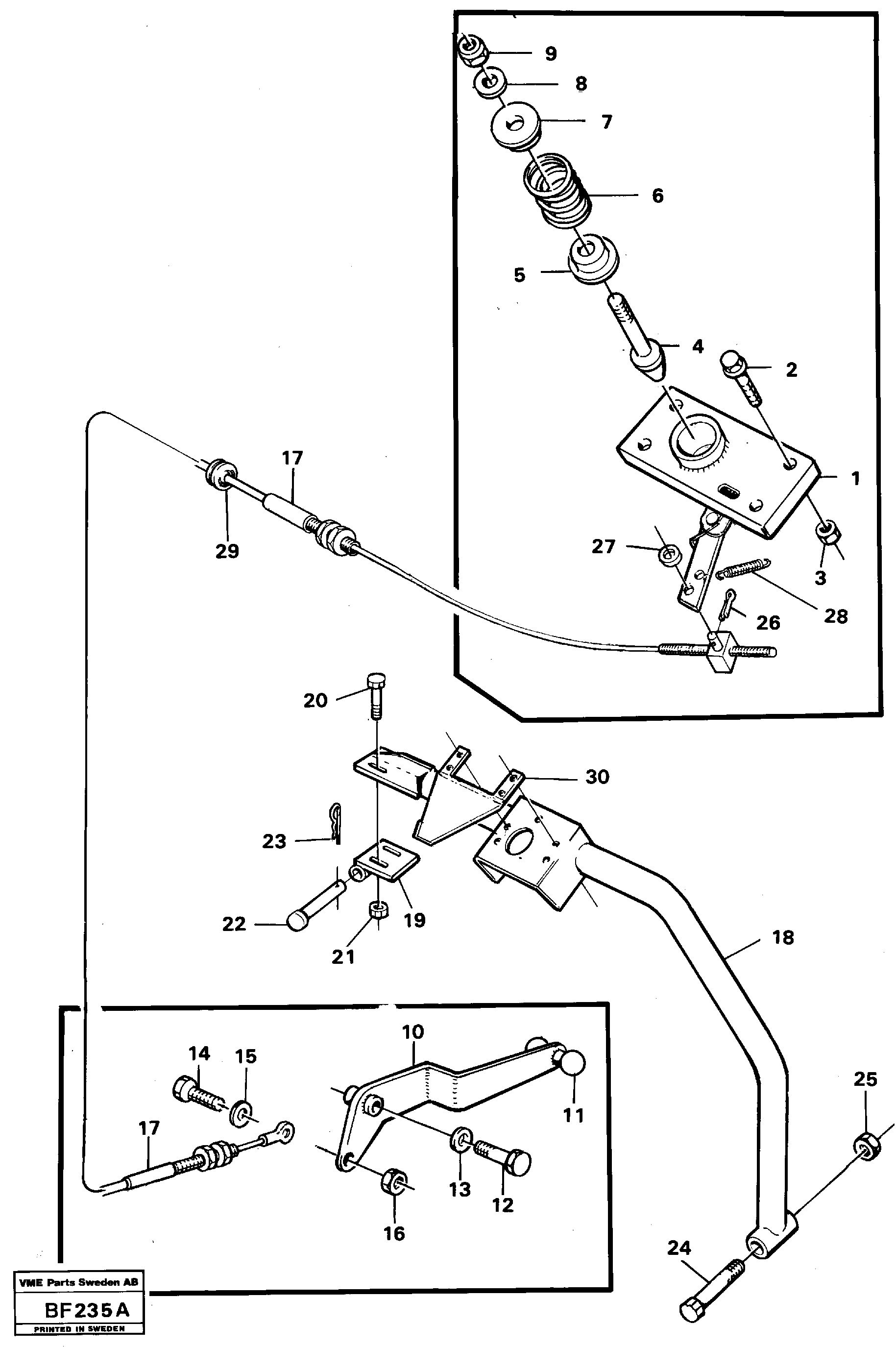 Hood lock — volvo parts diagram