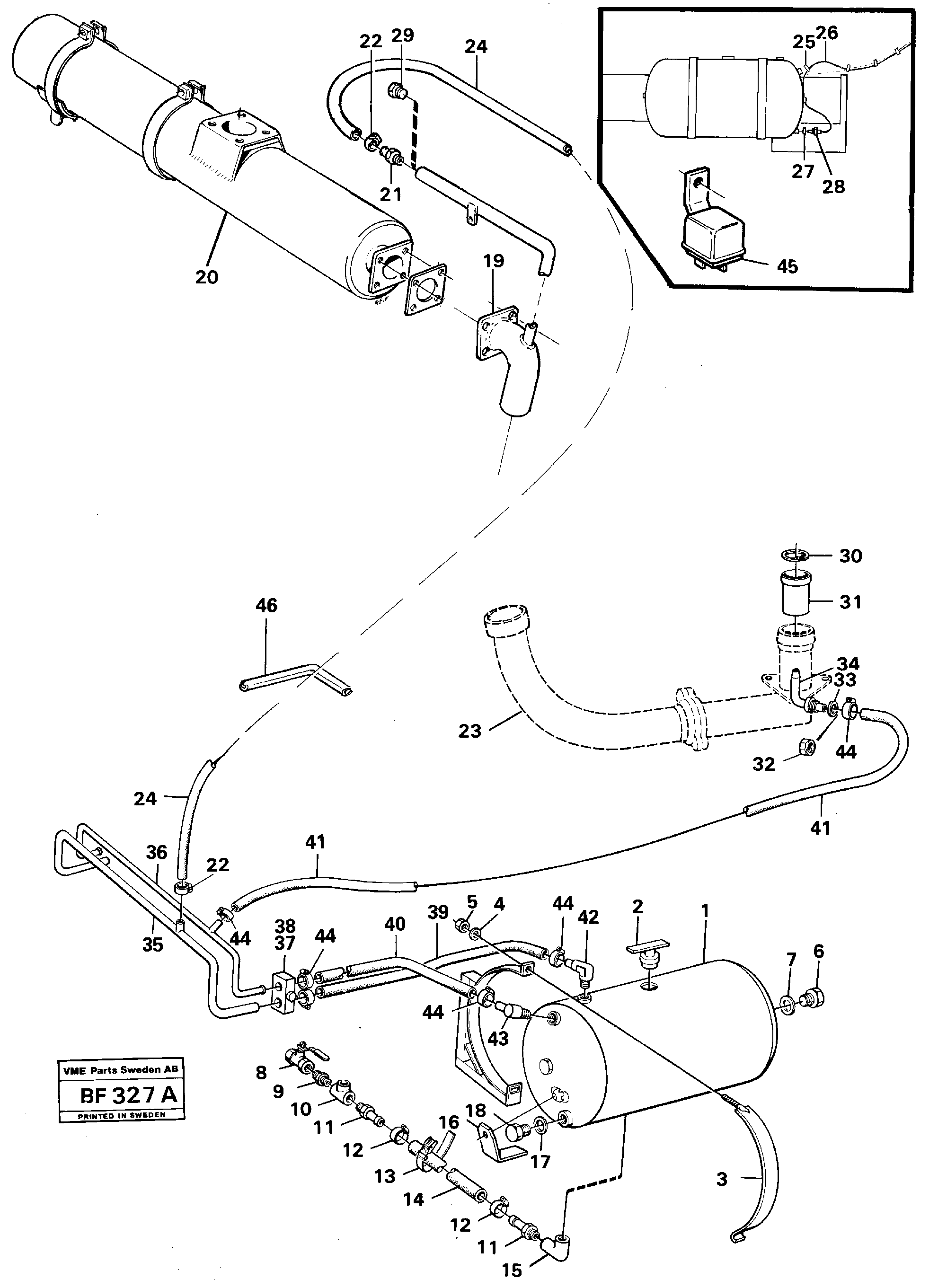 Exhaust gas purification  91793 — volvo parts diagram