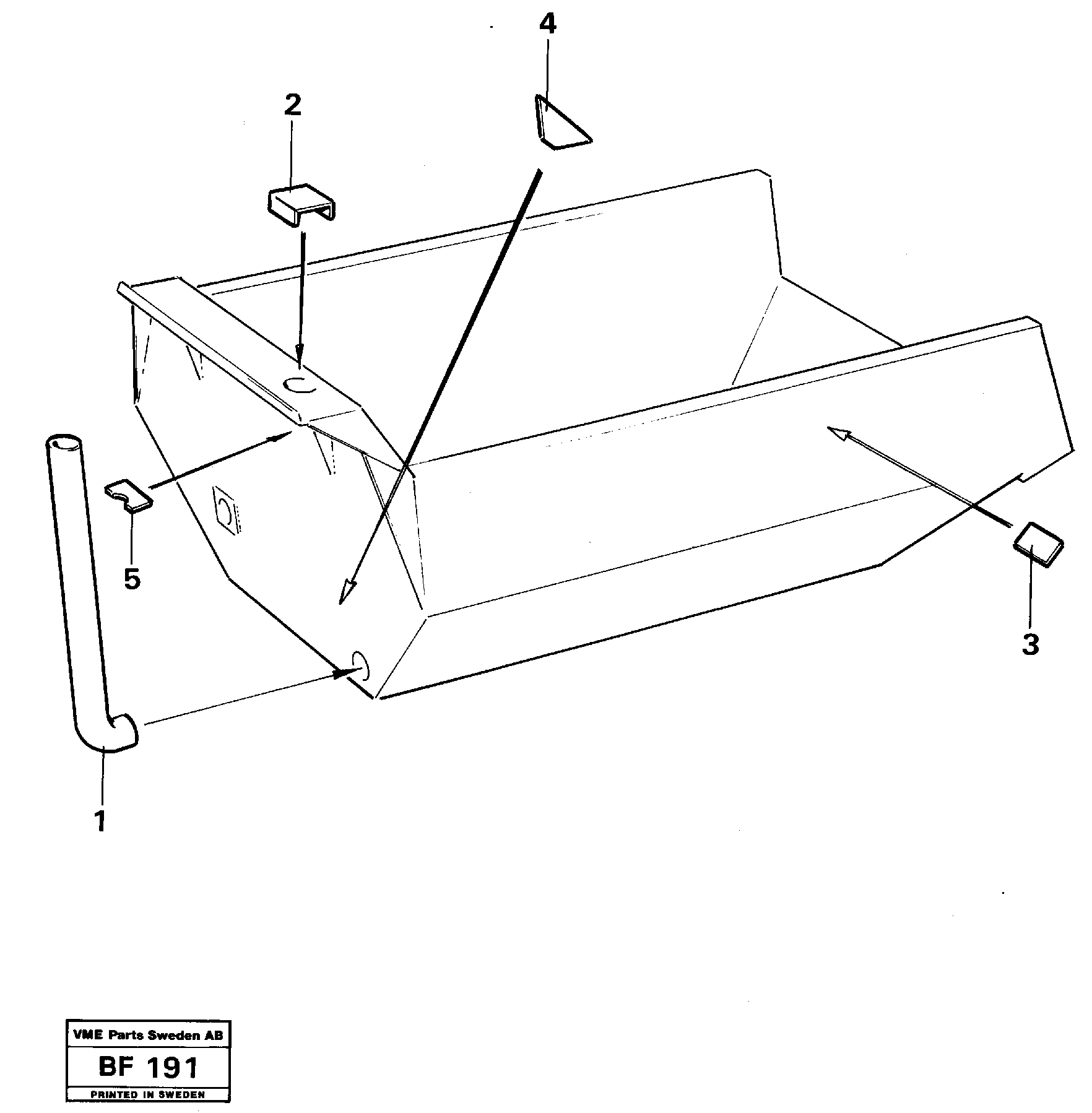Exhaust pipe  91860 — volvo parts diagram