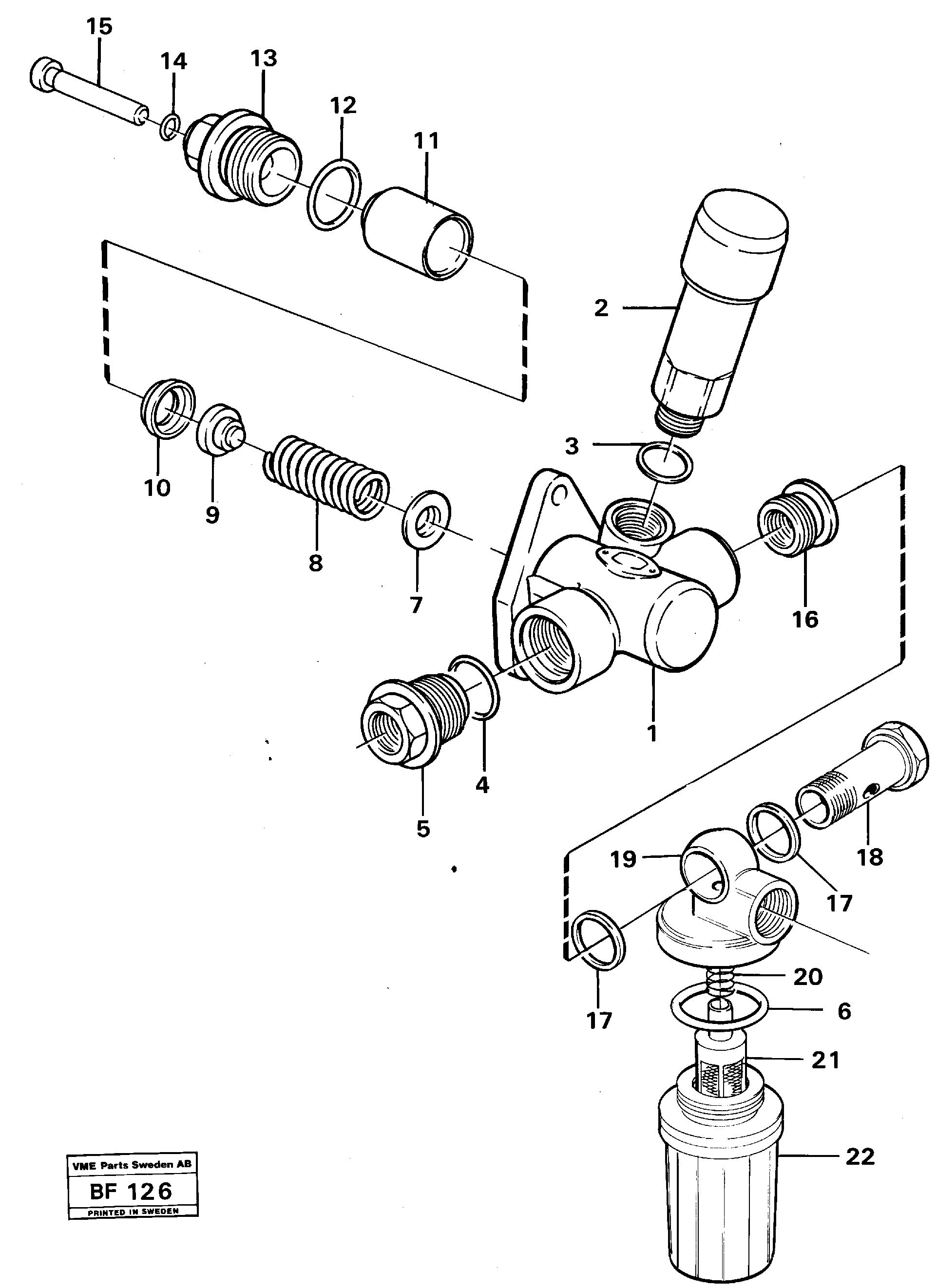 Feed pump — volvo parts diagram