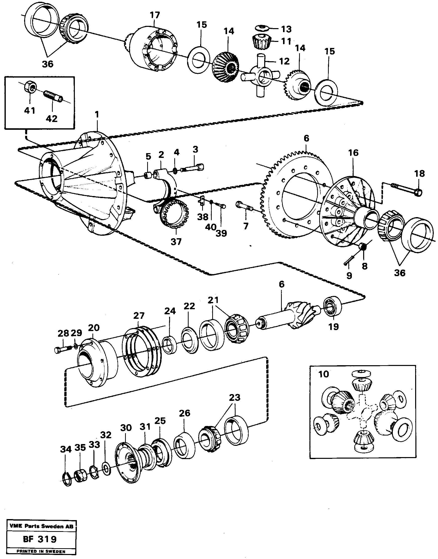Final drive — volvo parts diagram