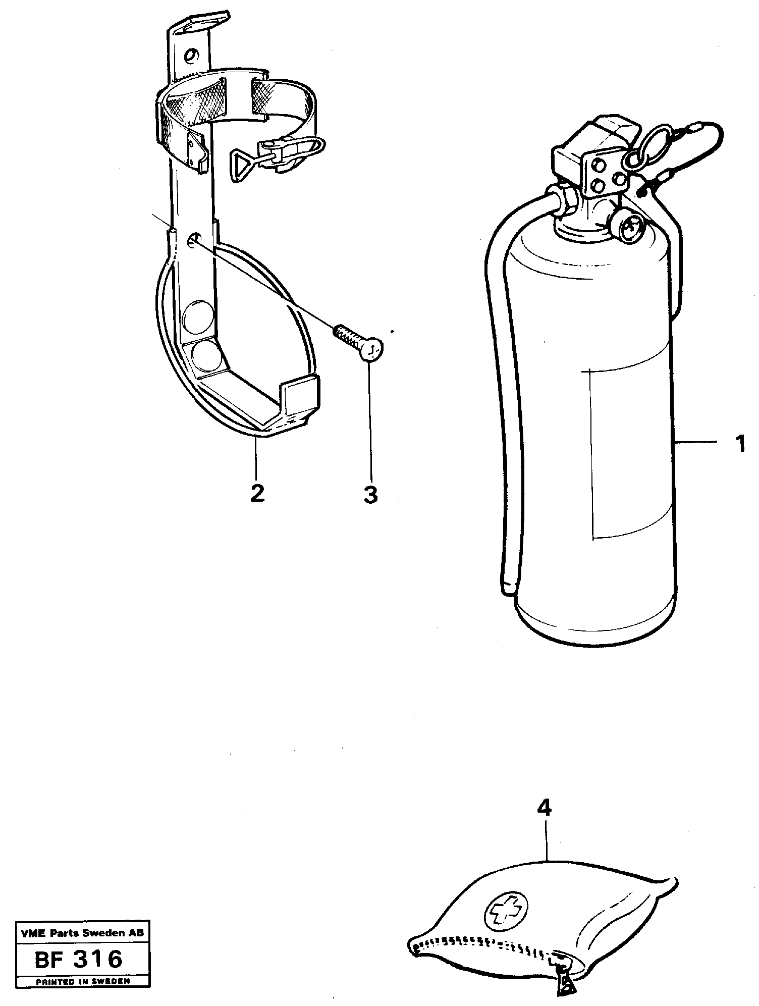 Emergency equipment  90389 — volvo parts diagram