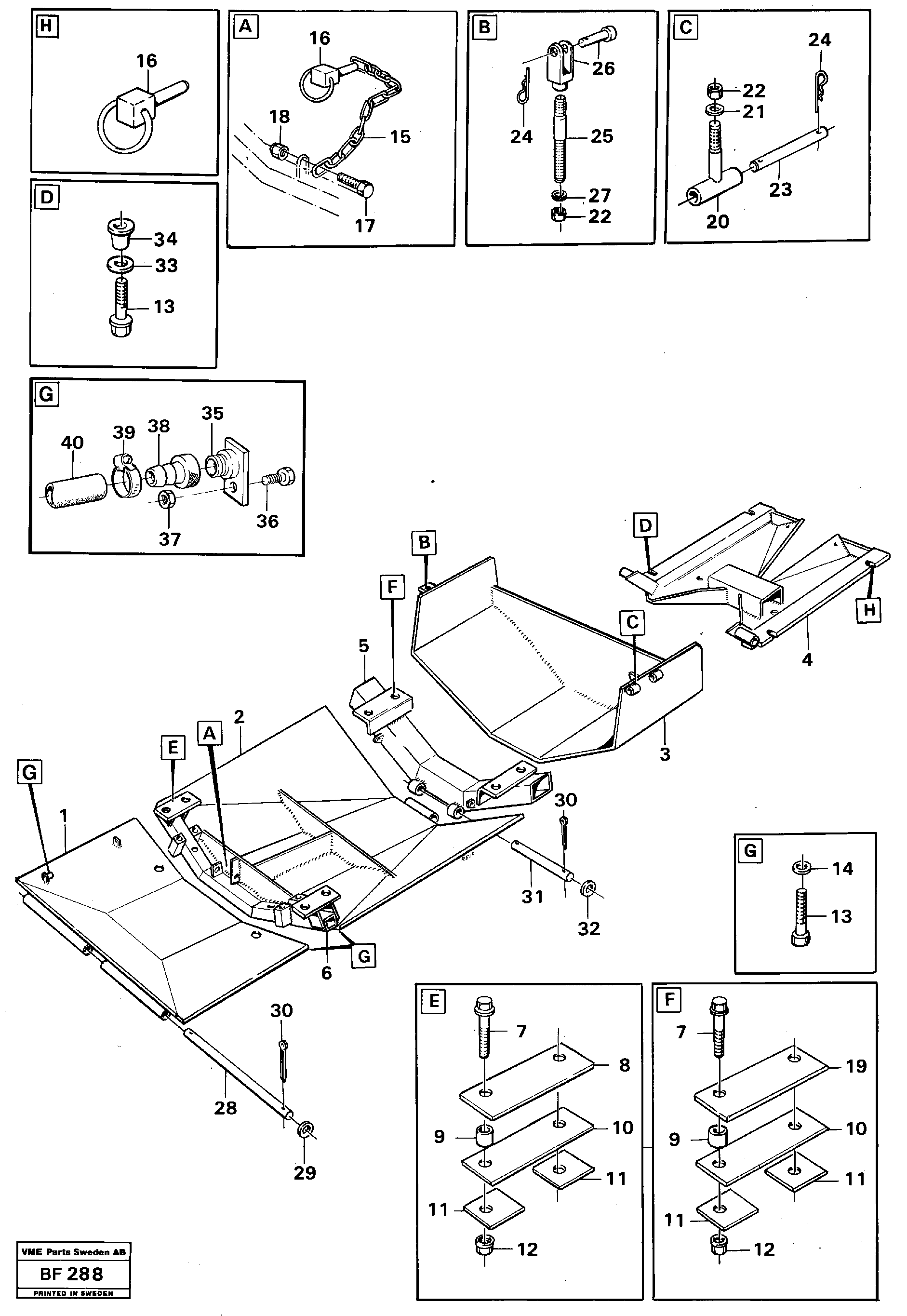 Protecting plates — volvo parts diagram