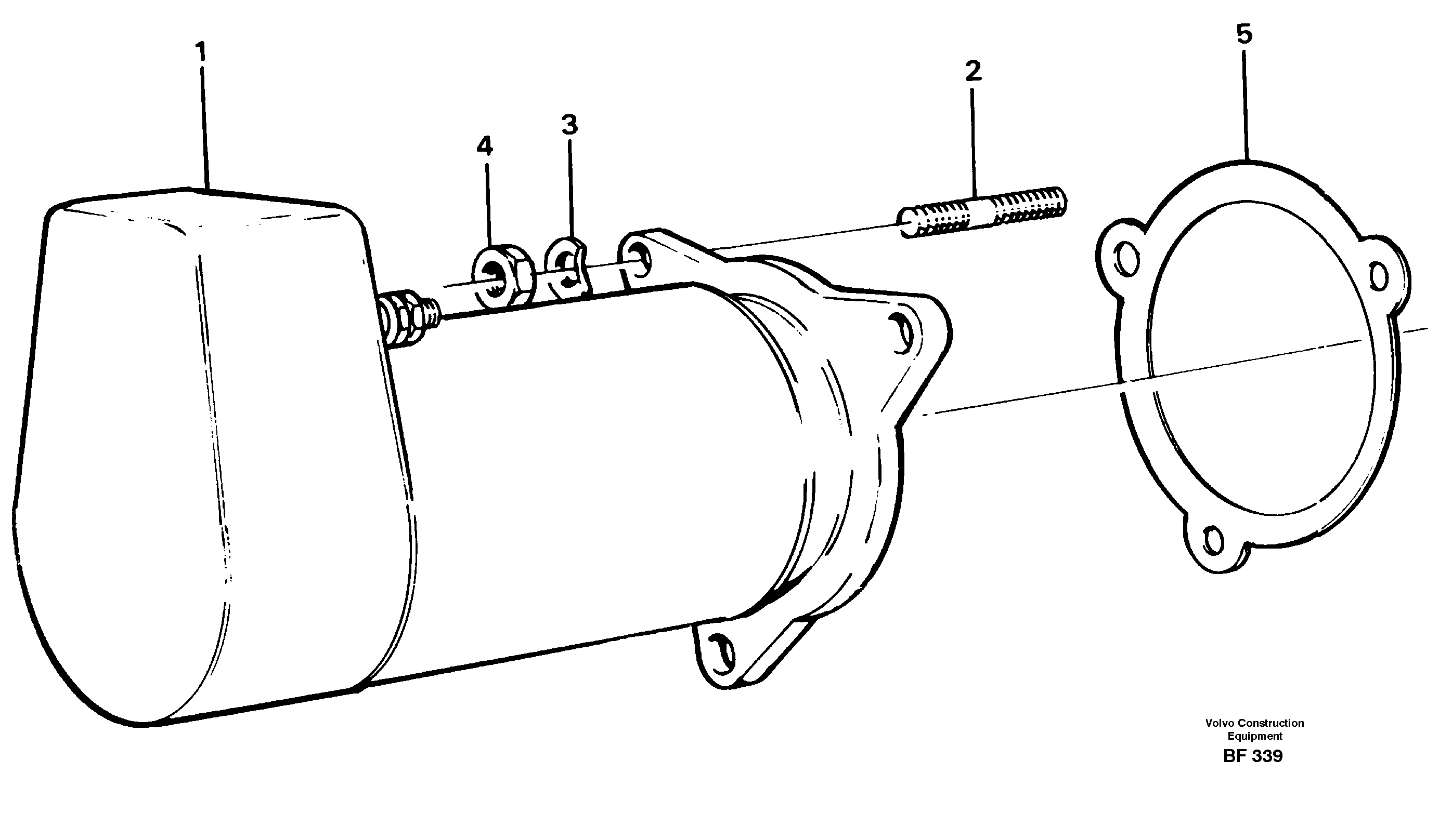 Starter motor, mounting — volvo parts diagram