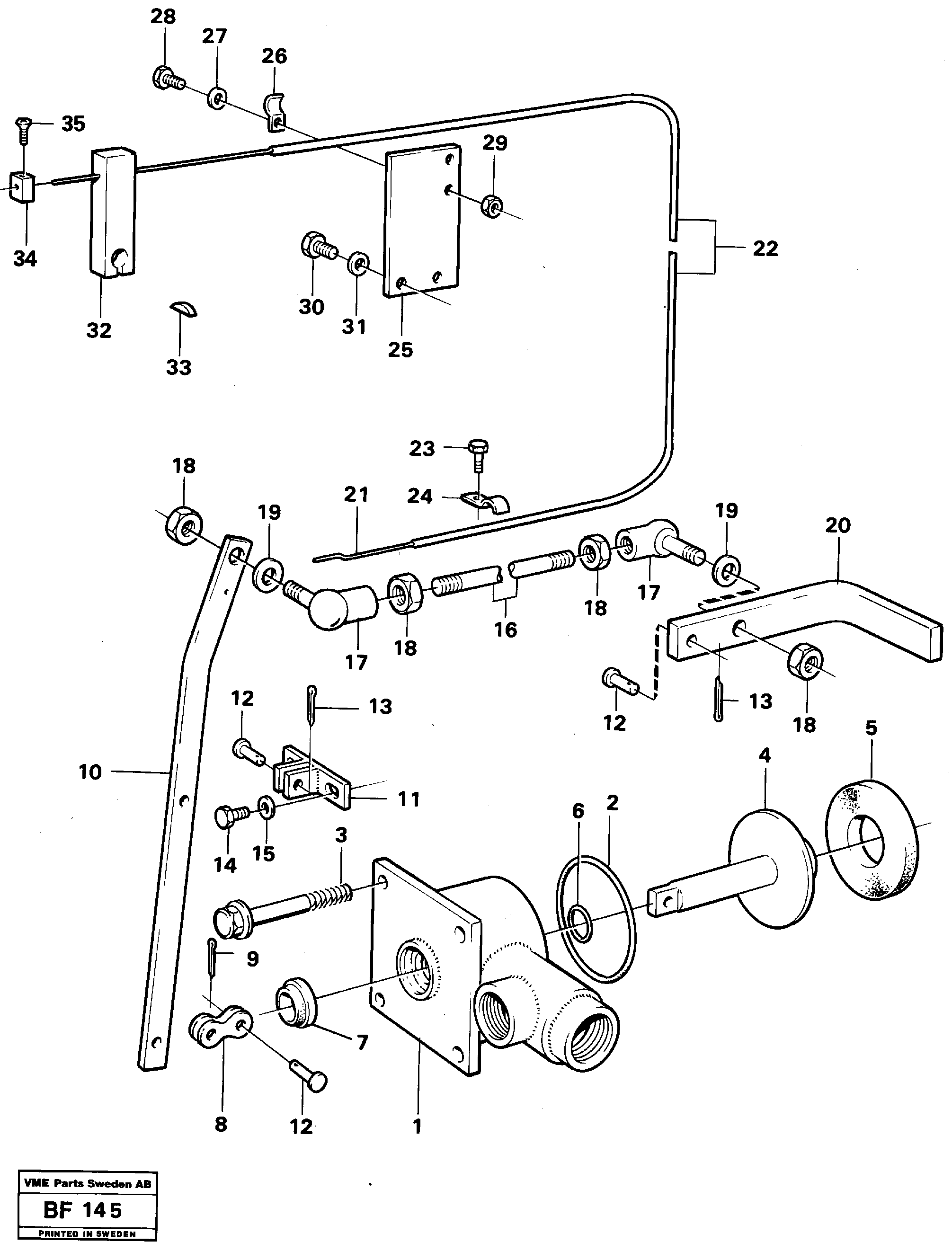 Shut-off valve — volvo parts diagram
