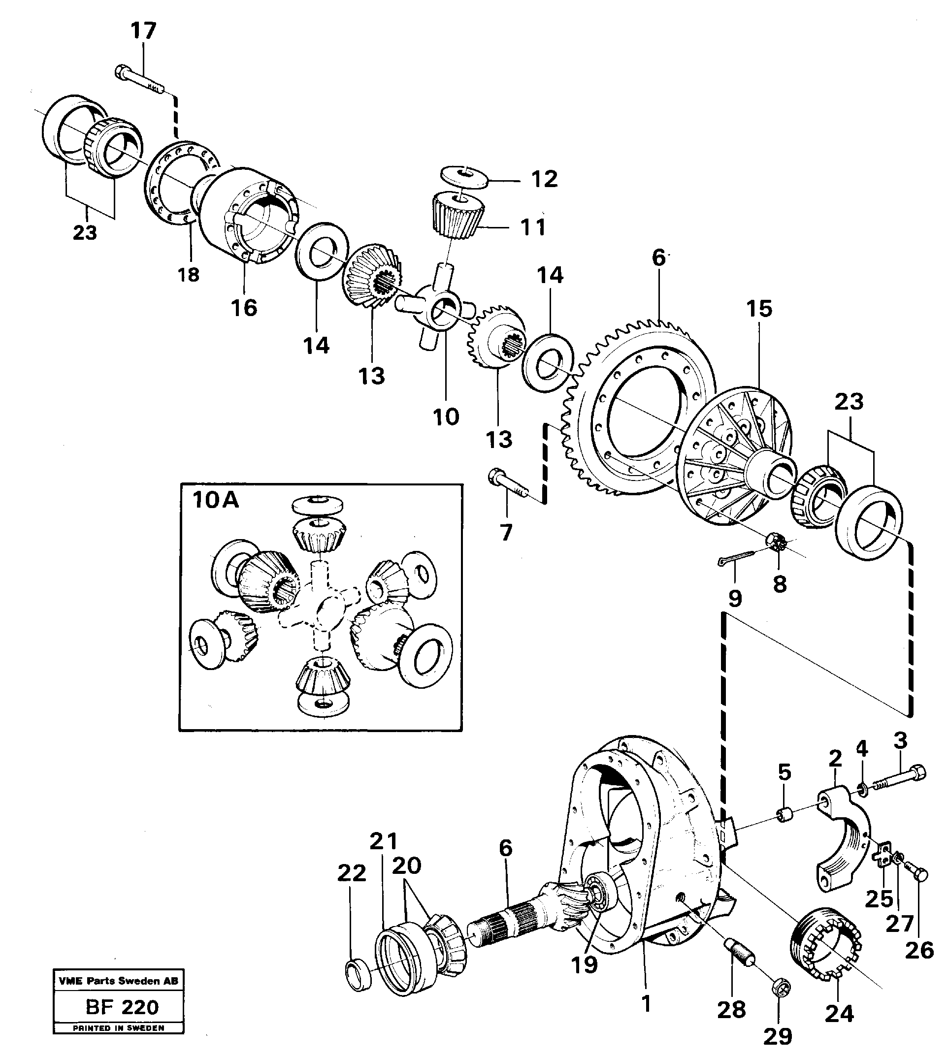 Final drive — volvo parts diagram