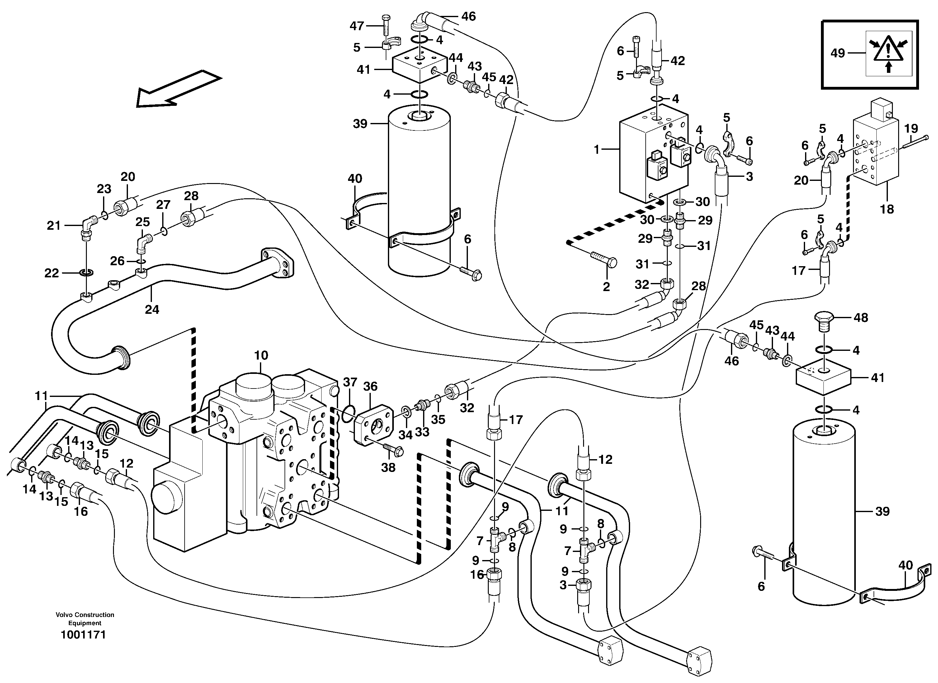 Boom suspension system  80341 — volvo parts diagram