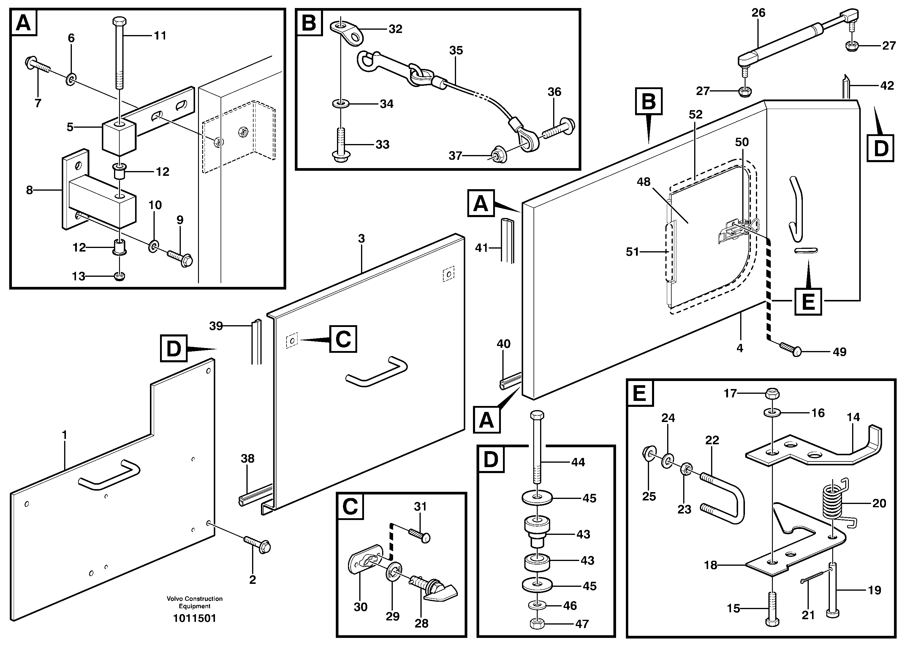 Side hatches — volvo parts diagram