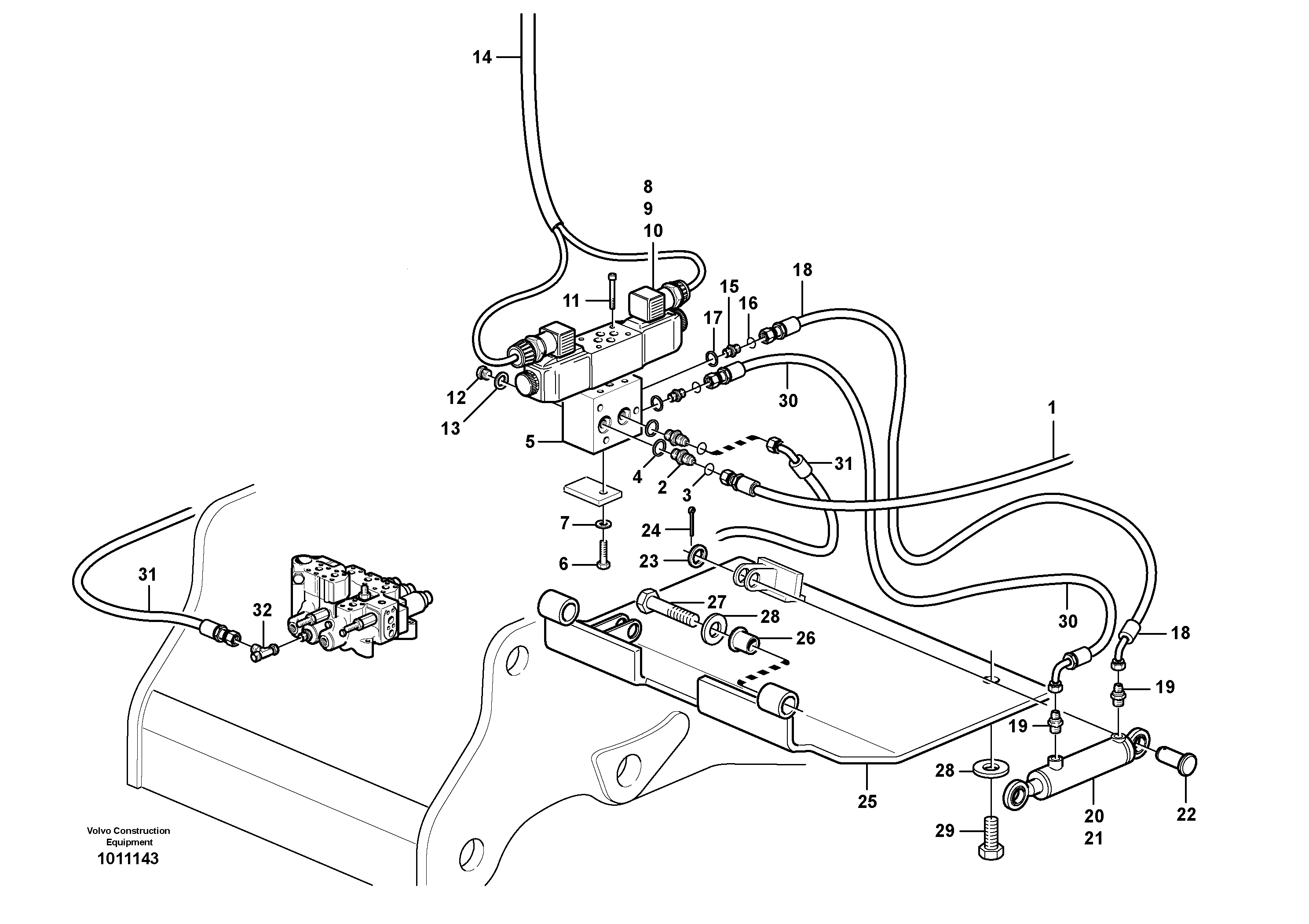 Belly guard, front. 80296 — volvo parts diagram