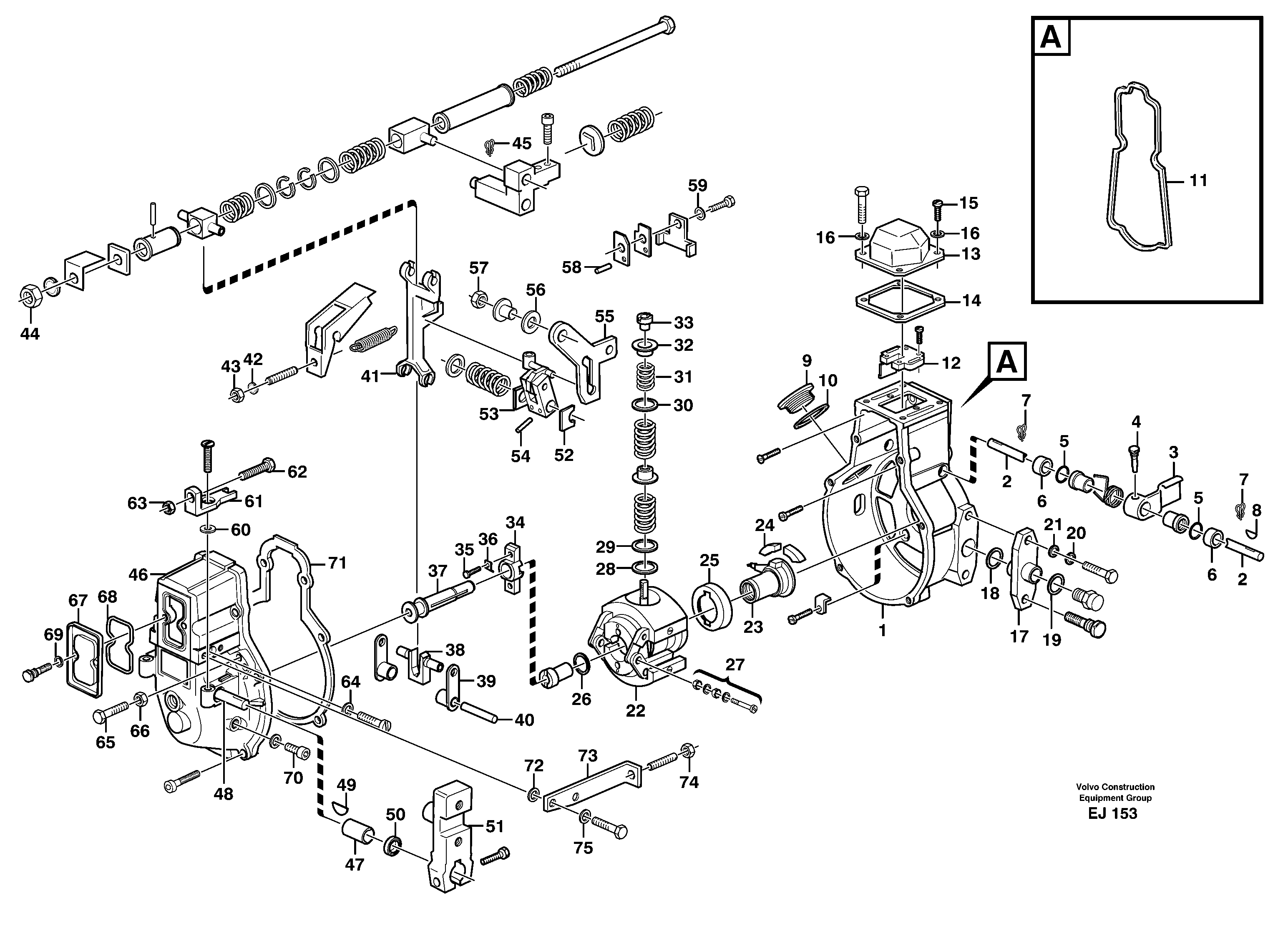 Centrifugal governor — volvo parts diagram