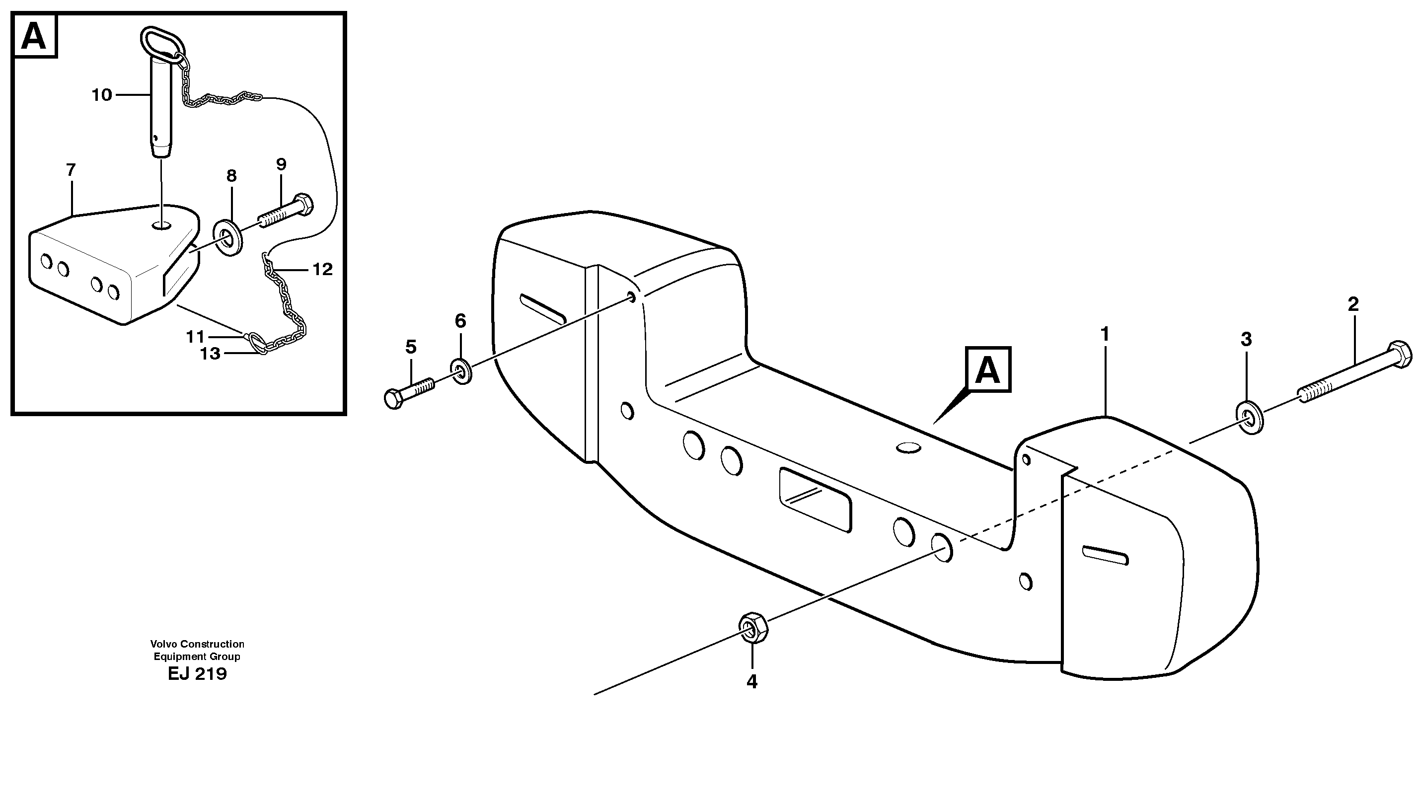 Counterweight — volvo parts diagram