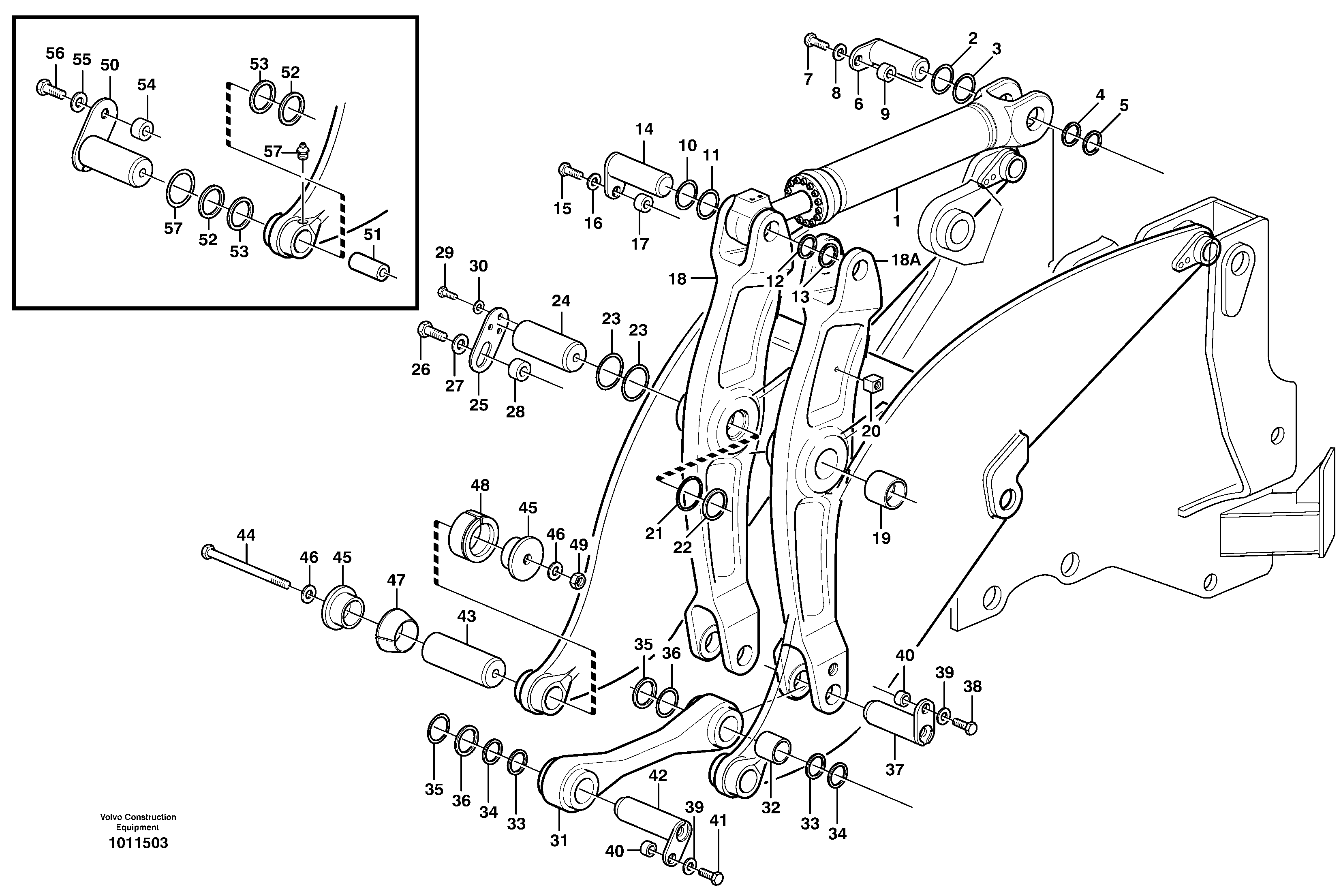 Control arms — volvo parts diagram