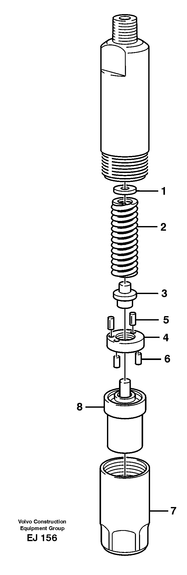 Injector — volvo parts diagram