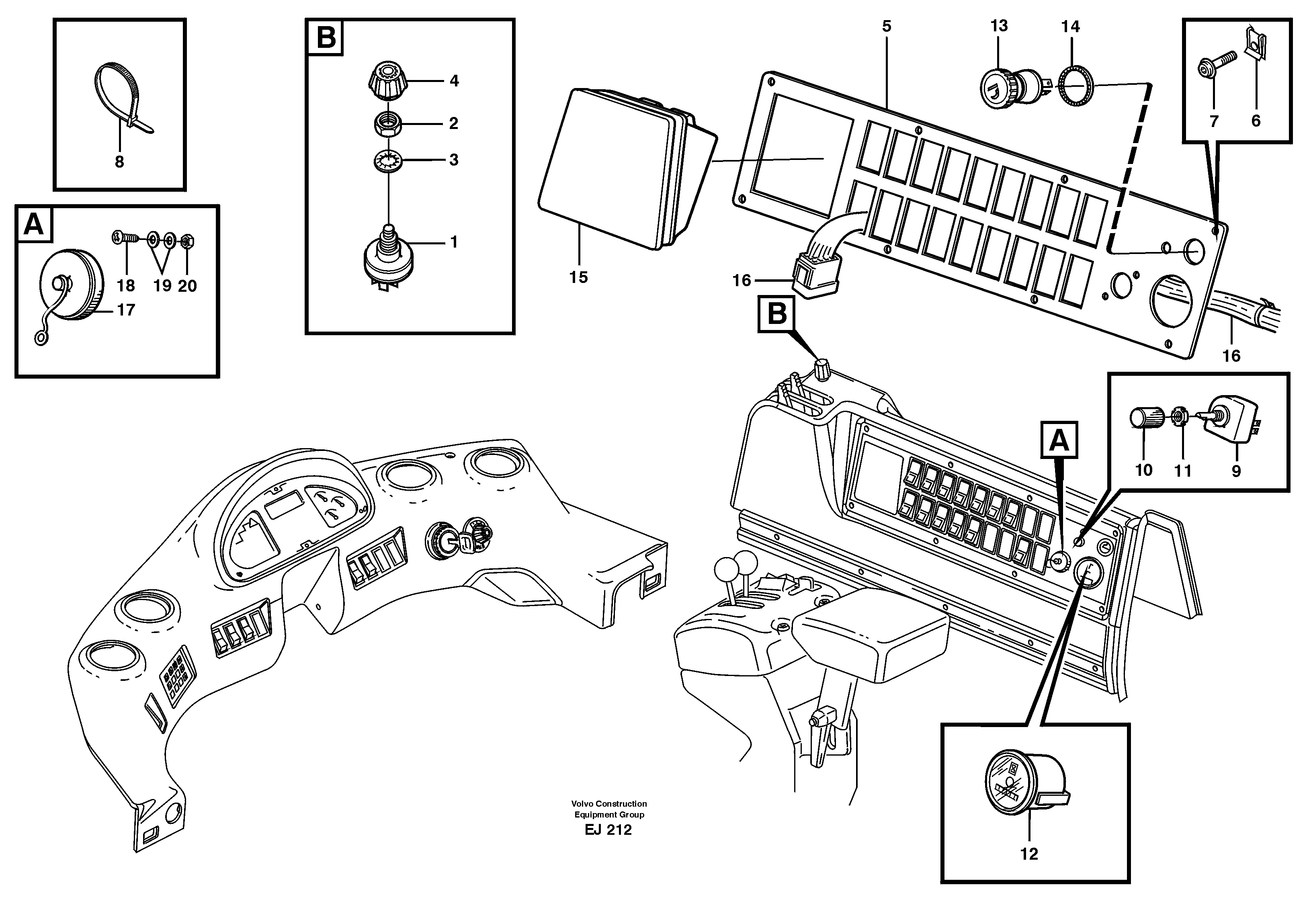 Side panel — volvo parts diagram