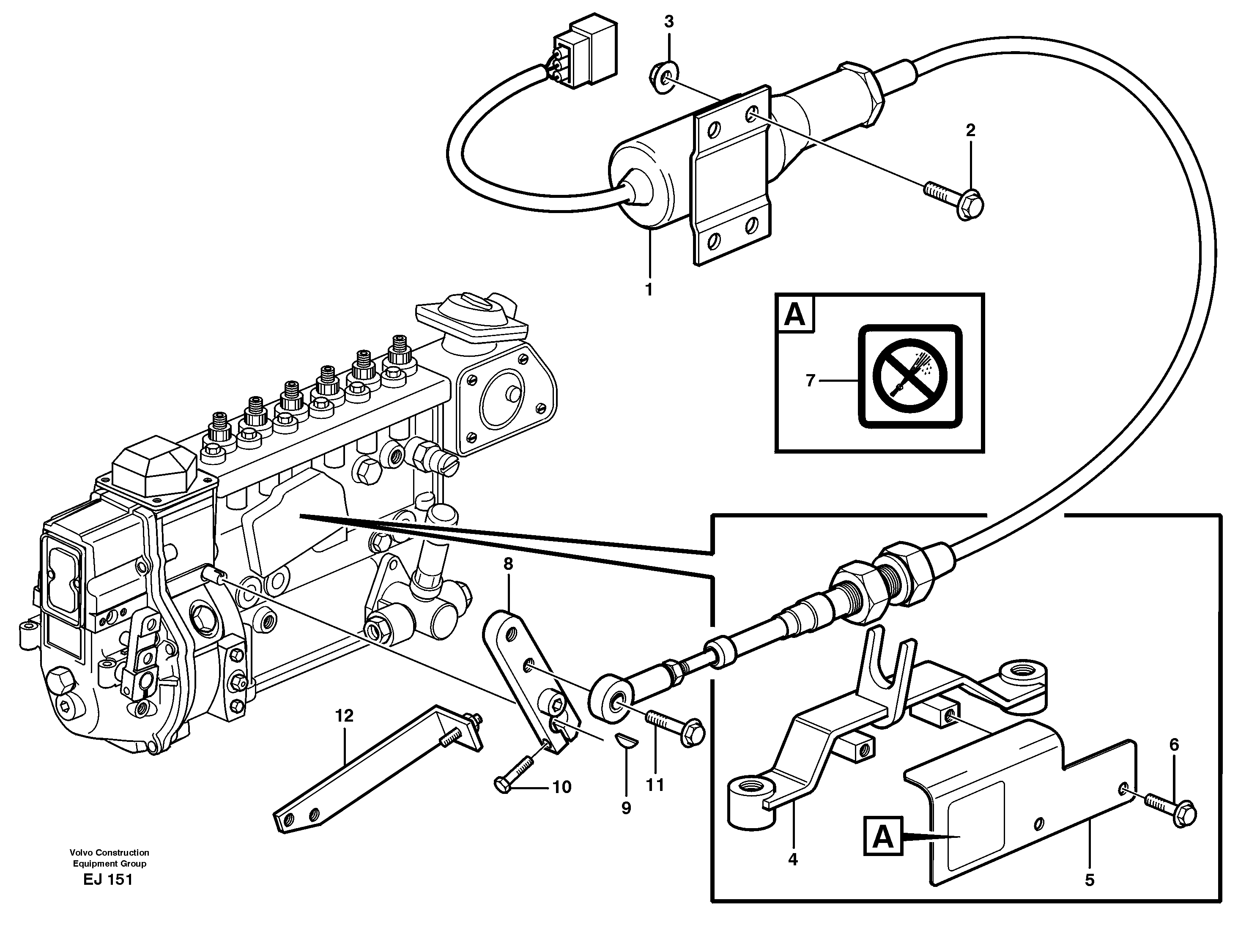 Stop control — volvo parts diagram
