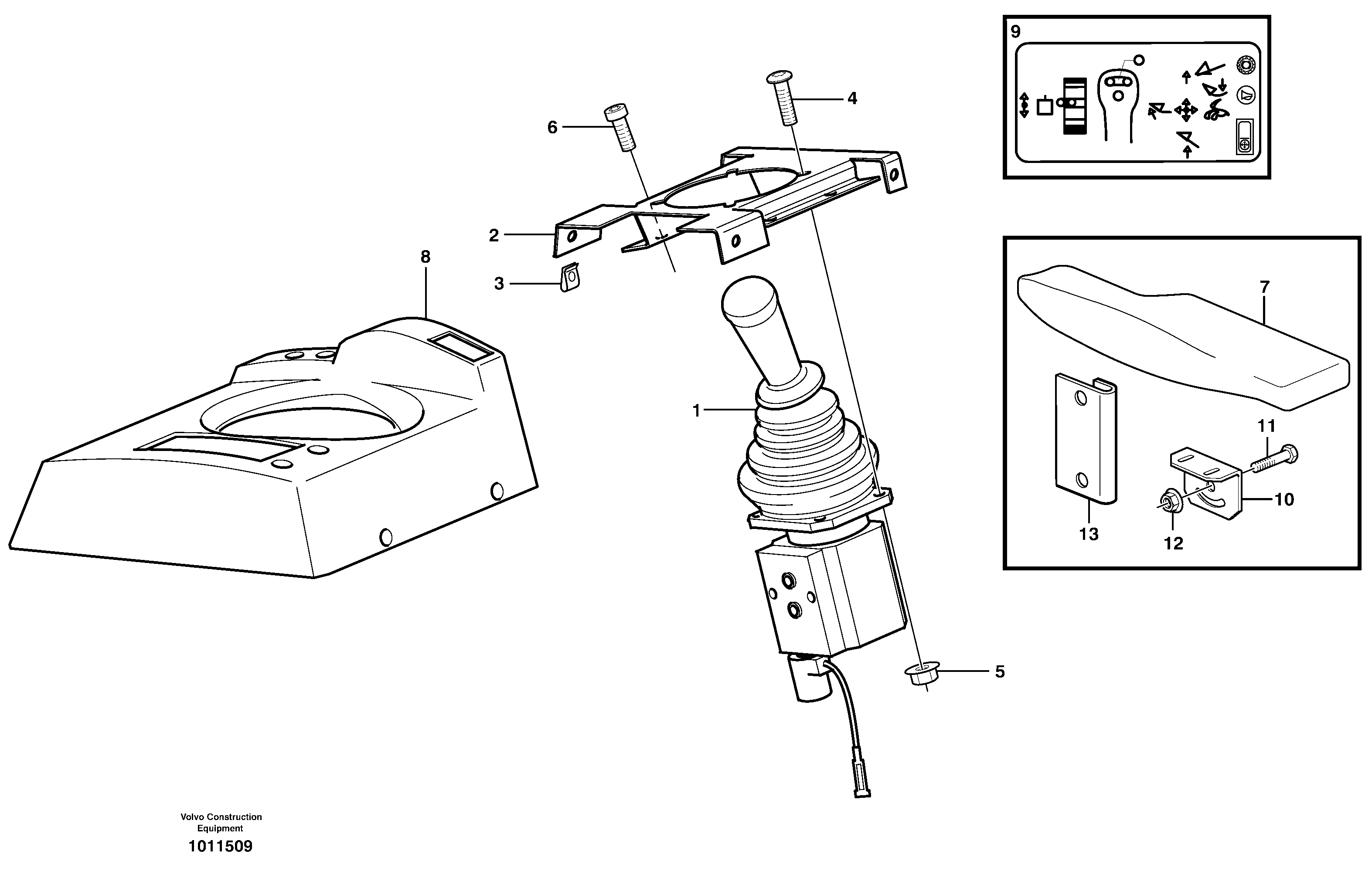 Servo valve with fitting parts.  80363 — volvo parts diagram