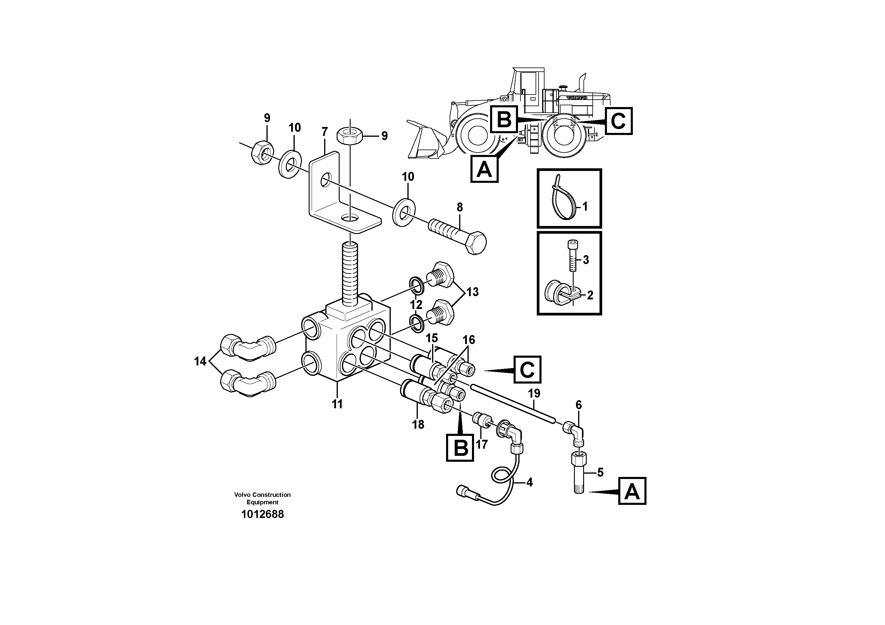 Central lubrication, B2 80731 — volvo parts diagram