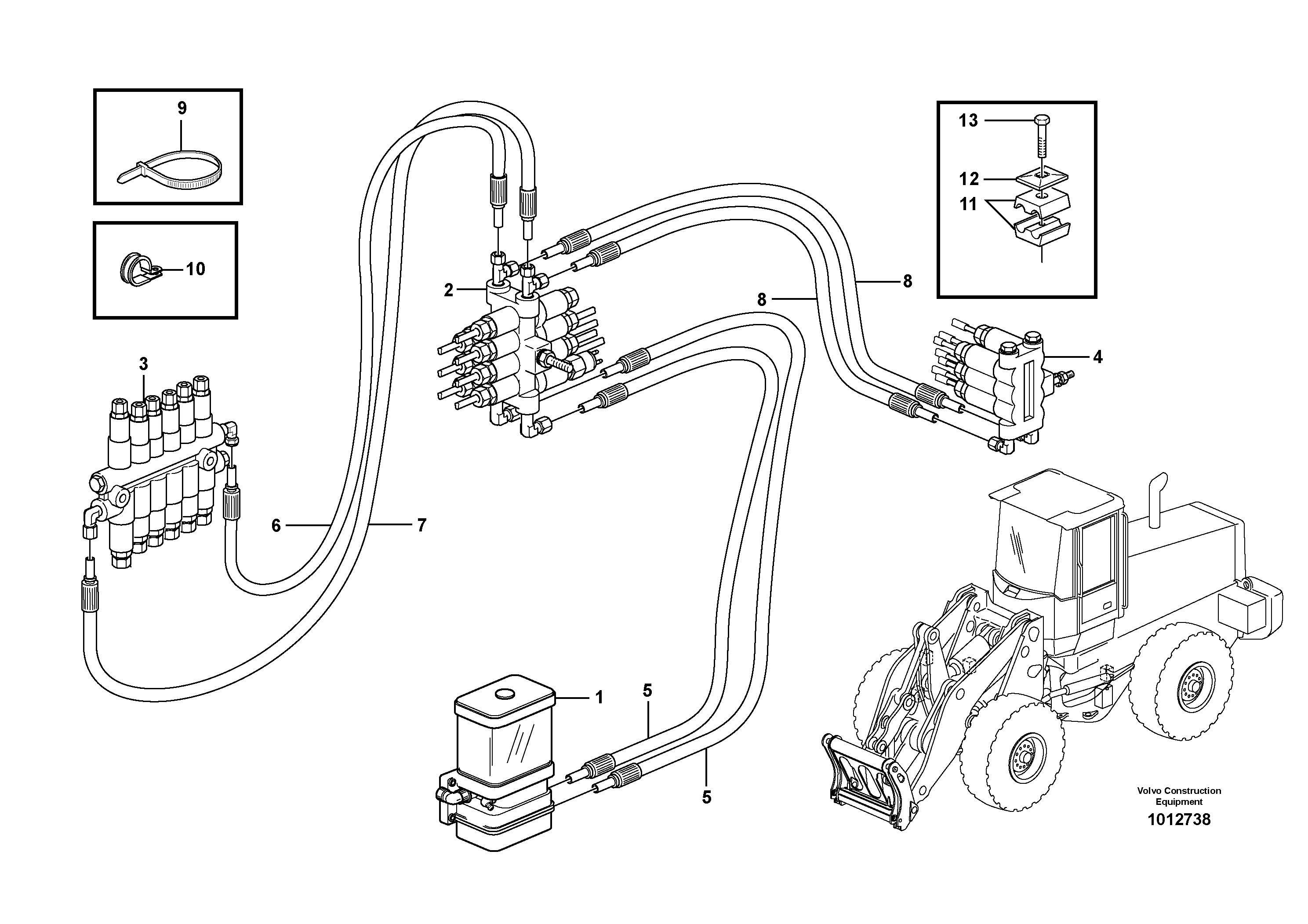 Central lubrication 80731 — volvo parts diagram