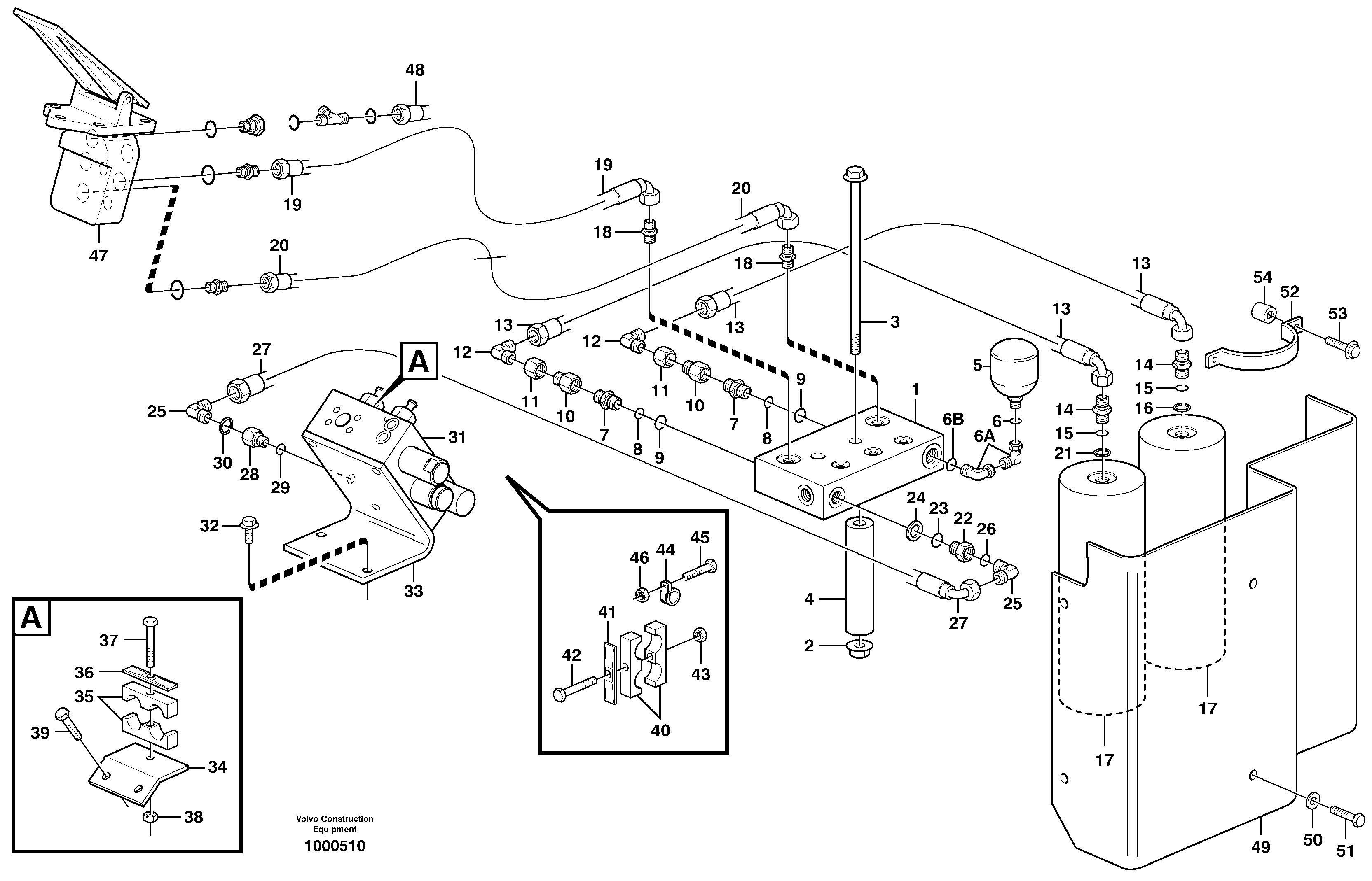 Brake system — volvo parts diagram
