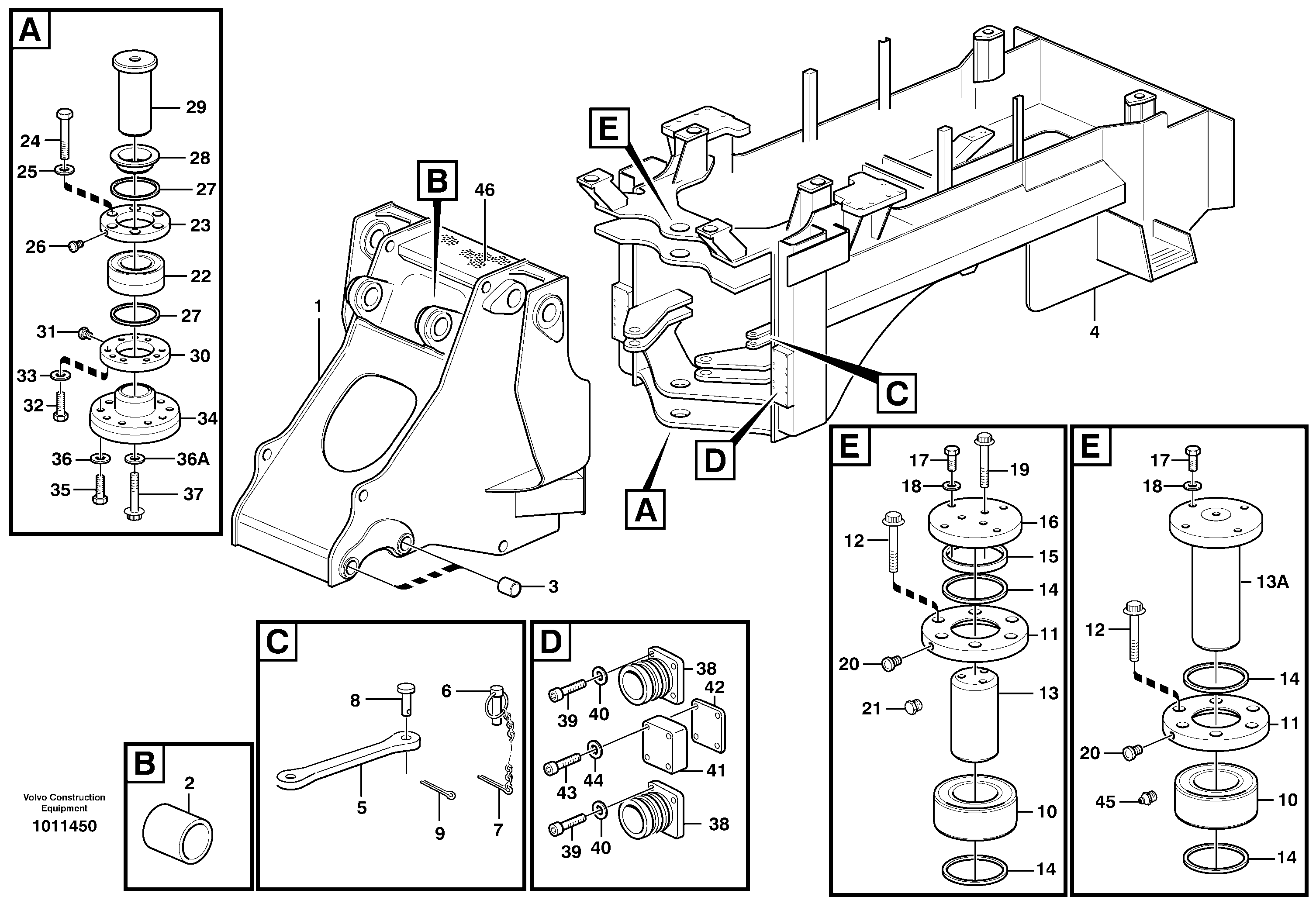 Frame — volvo parts diagram