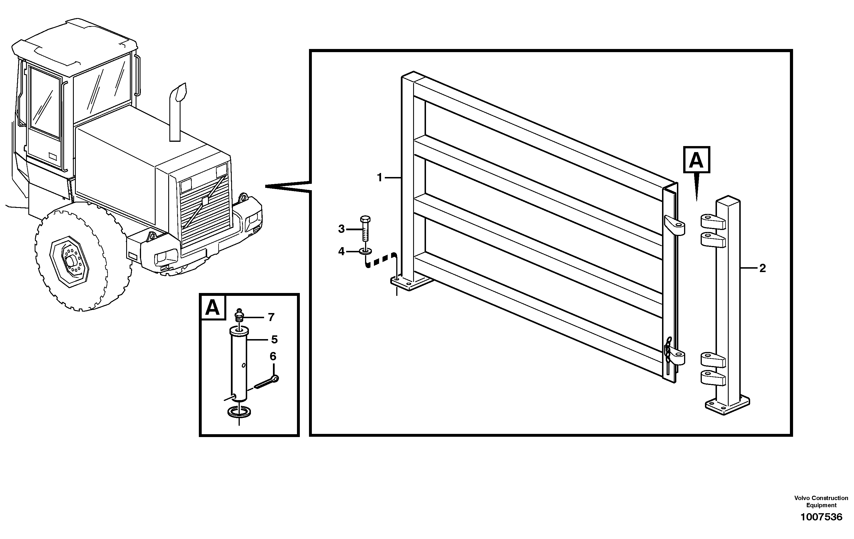 Protective grid 80808 — volvo parts diagram