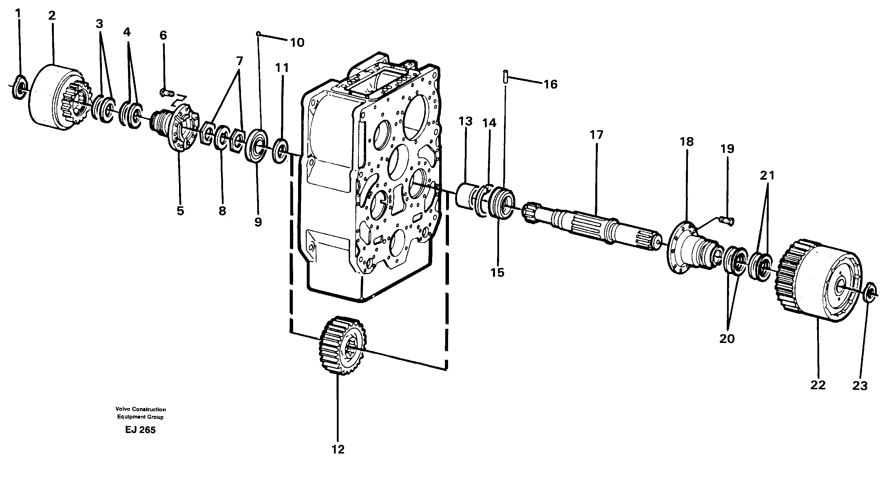 Clutch shaft, 1st & 3rd — volvo parts diagram