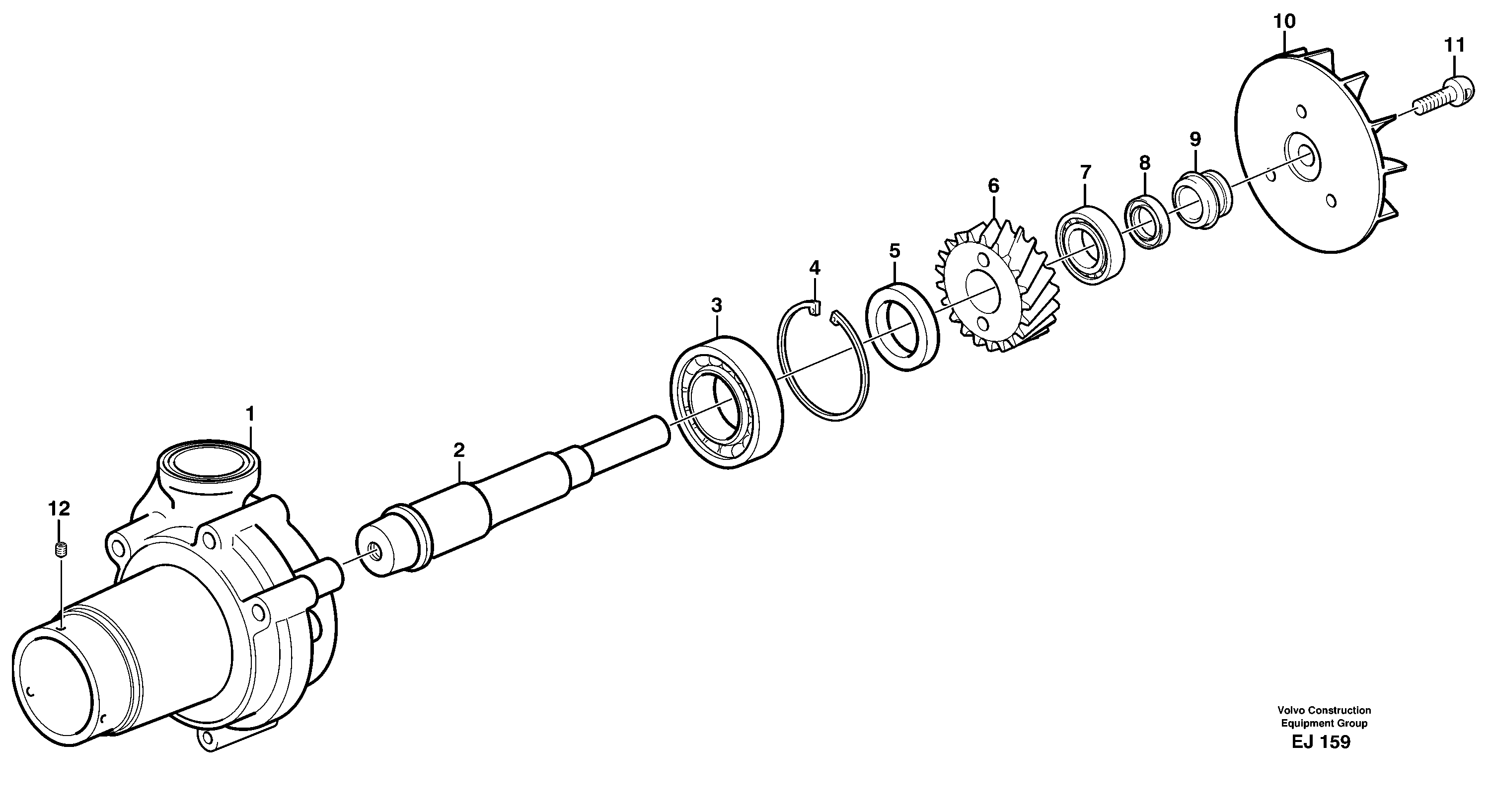 Water pump — volvo parts diagram