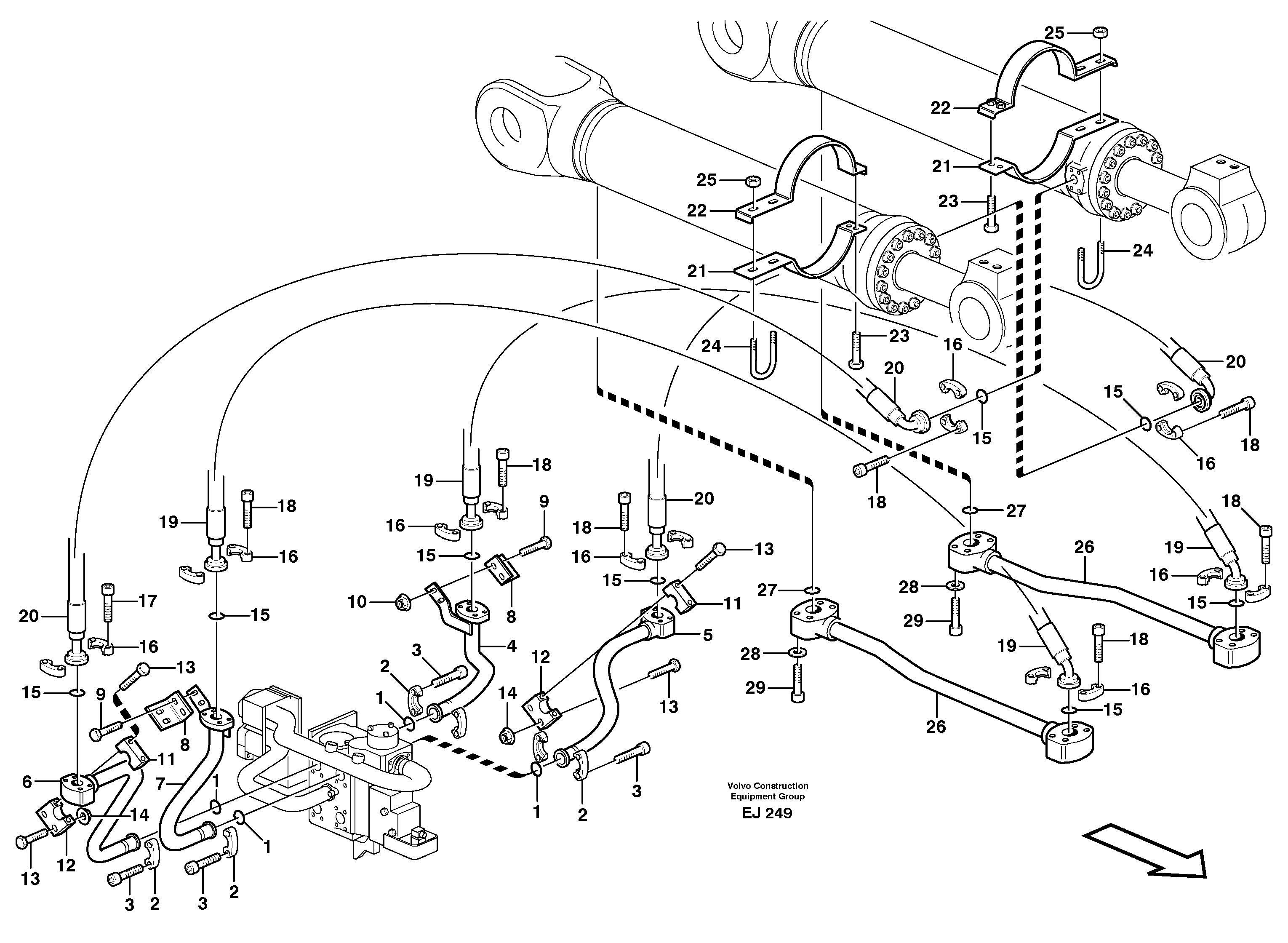 Tilt function — volvo parts diagram