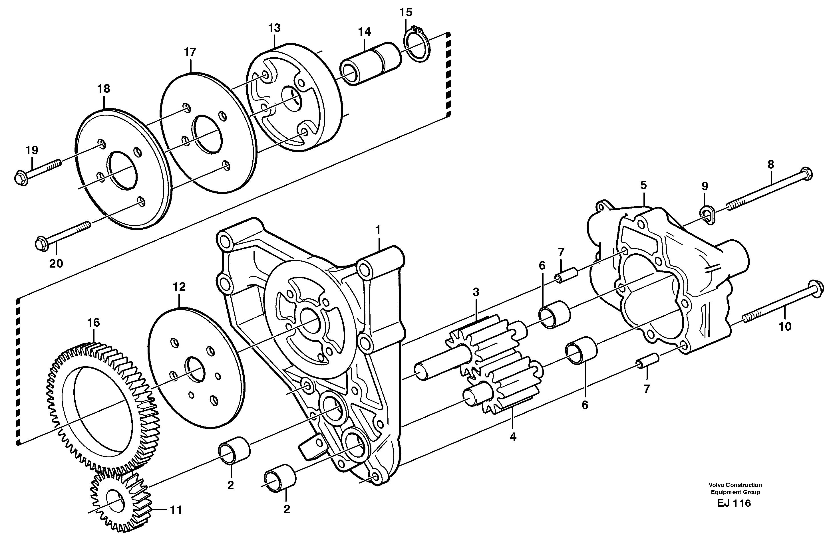 Oil pump — volvo parts diagram