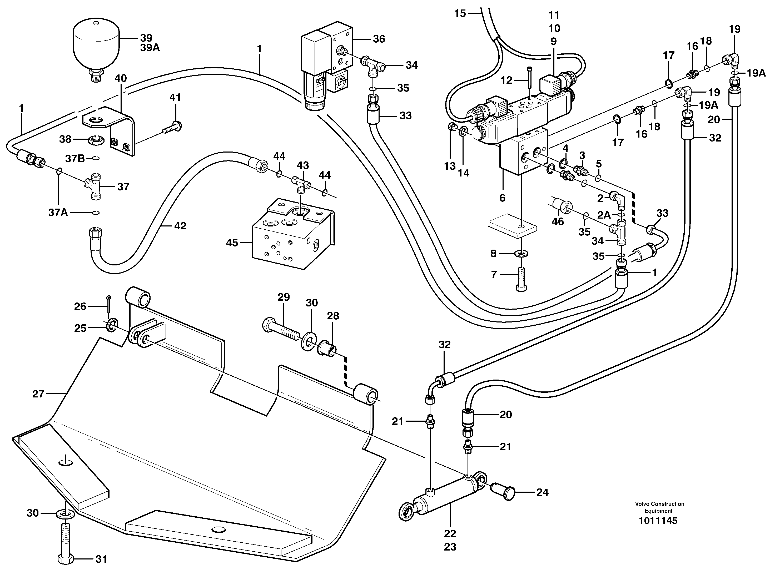 Belly guard, rear. 80296 — volvo parts diagram