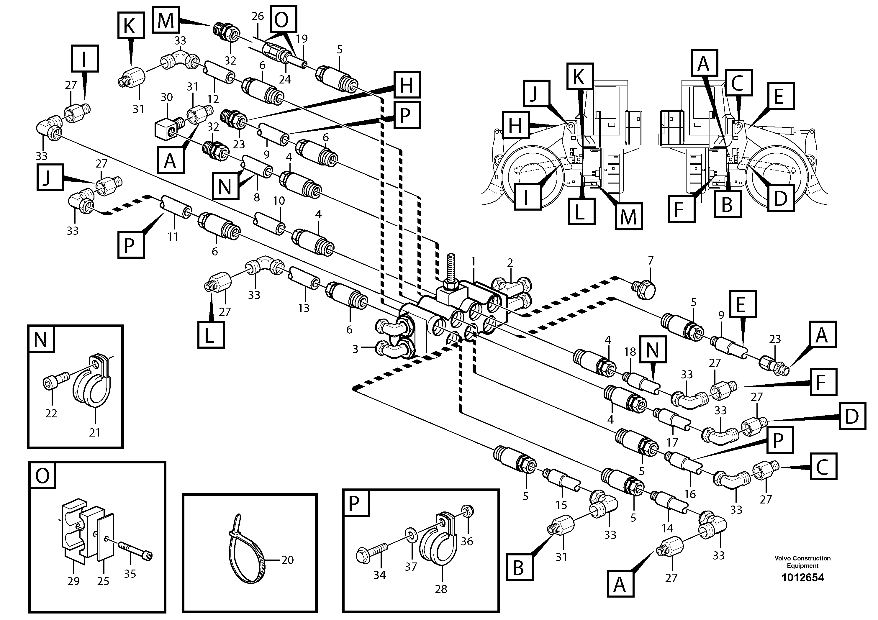 Central lubrication, B1 80731 — volvo parts diagram