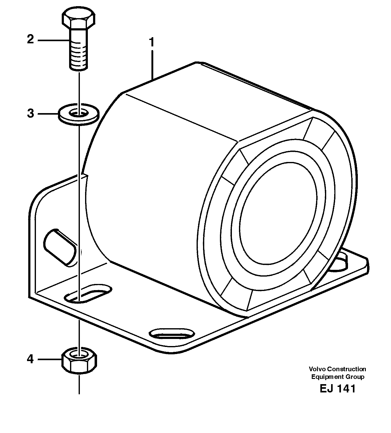 Back-up warning unit — volvo parts diagram
