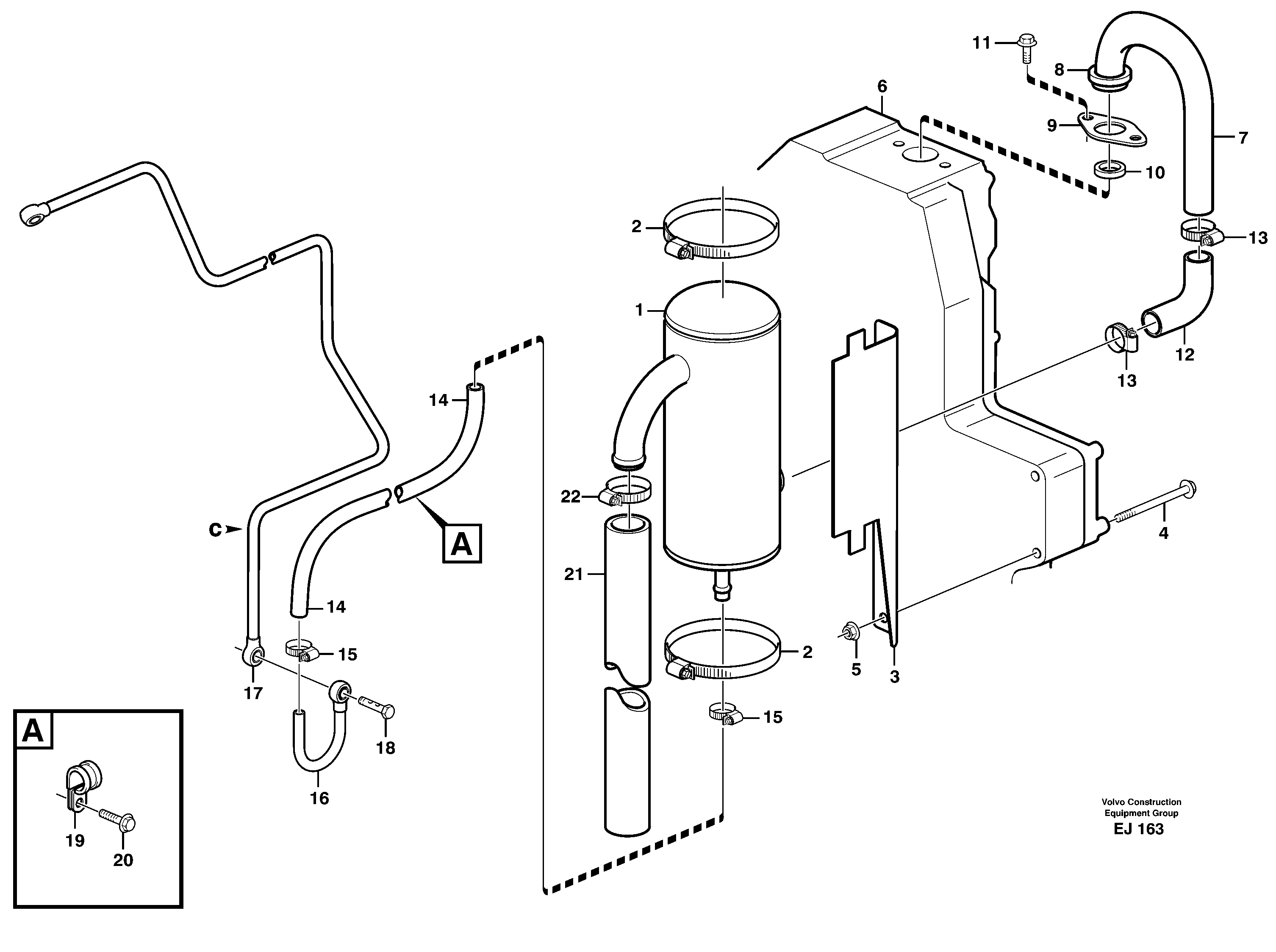 Crankcase ventilation — volvo parts diagram
