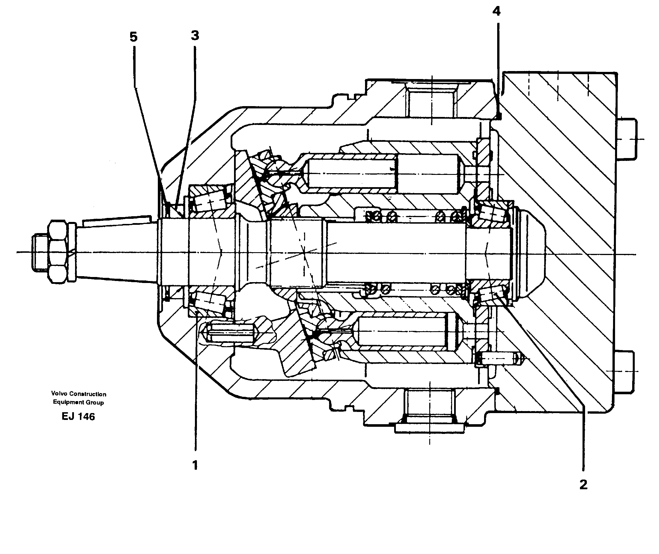 Hydraulic motor — volvo parts diagram