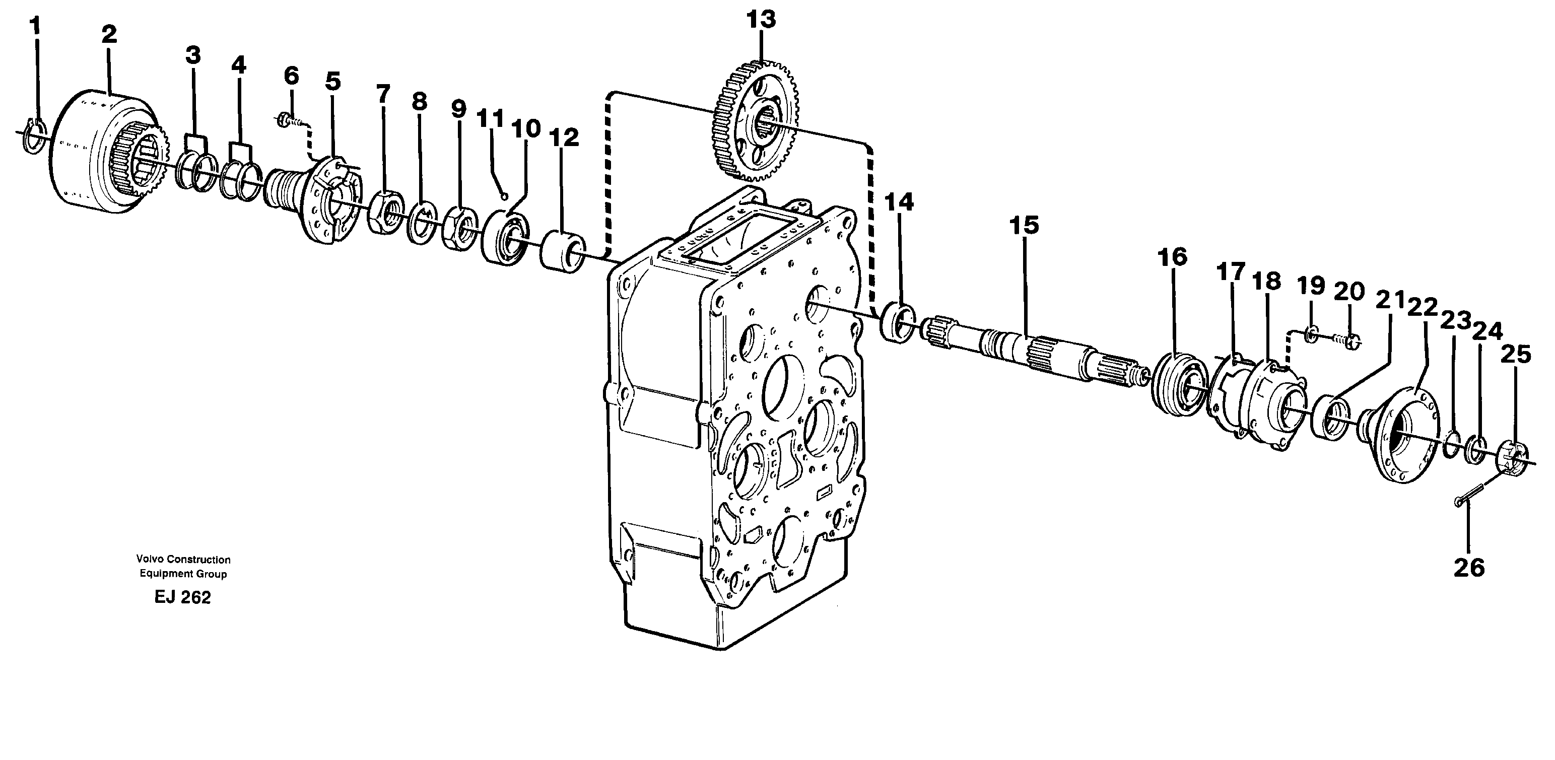 Input shaft, forward — volvo parts diagram