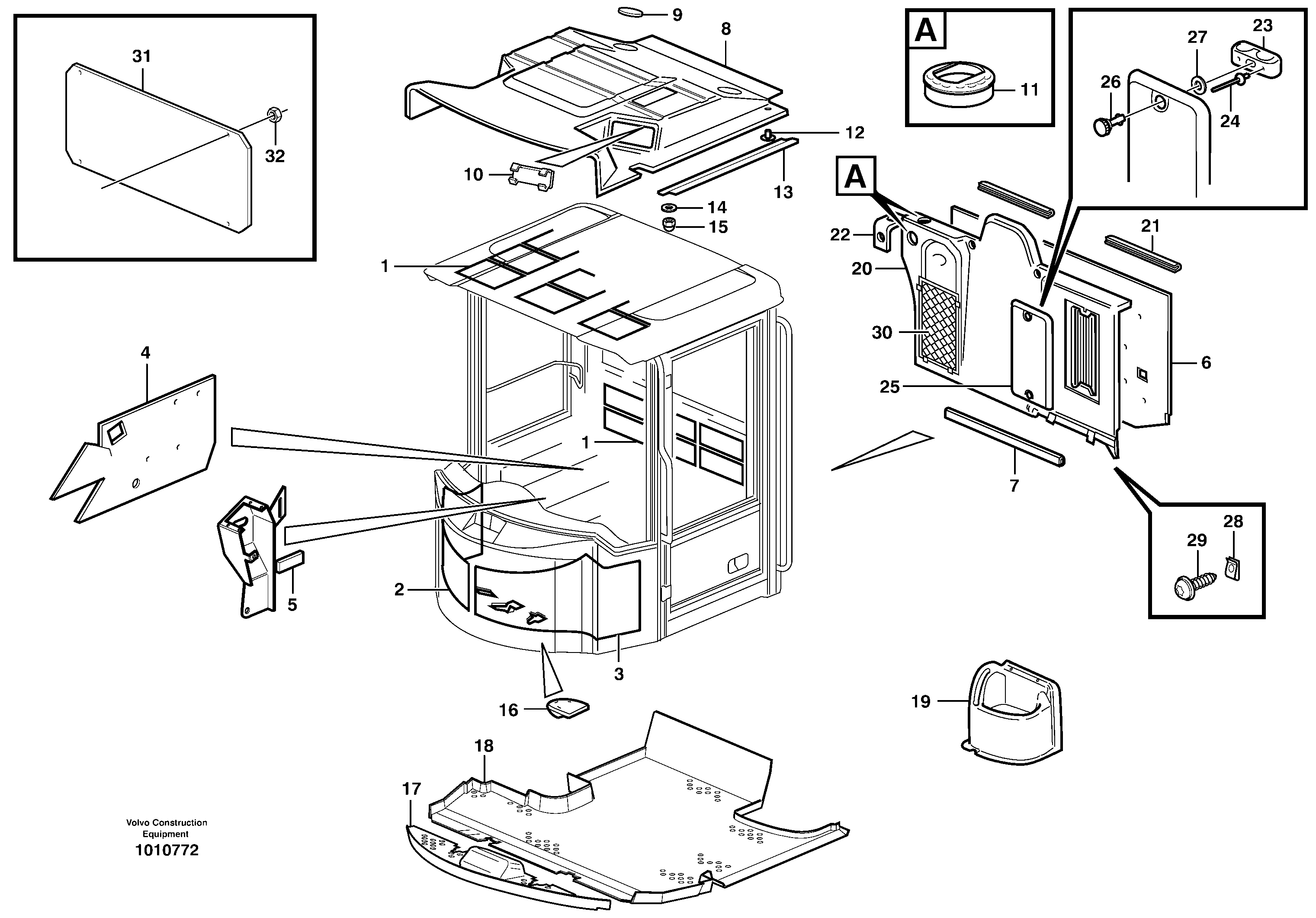 Insulating matting — volvo parts diagram