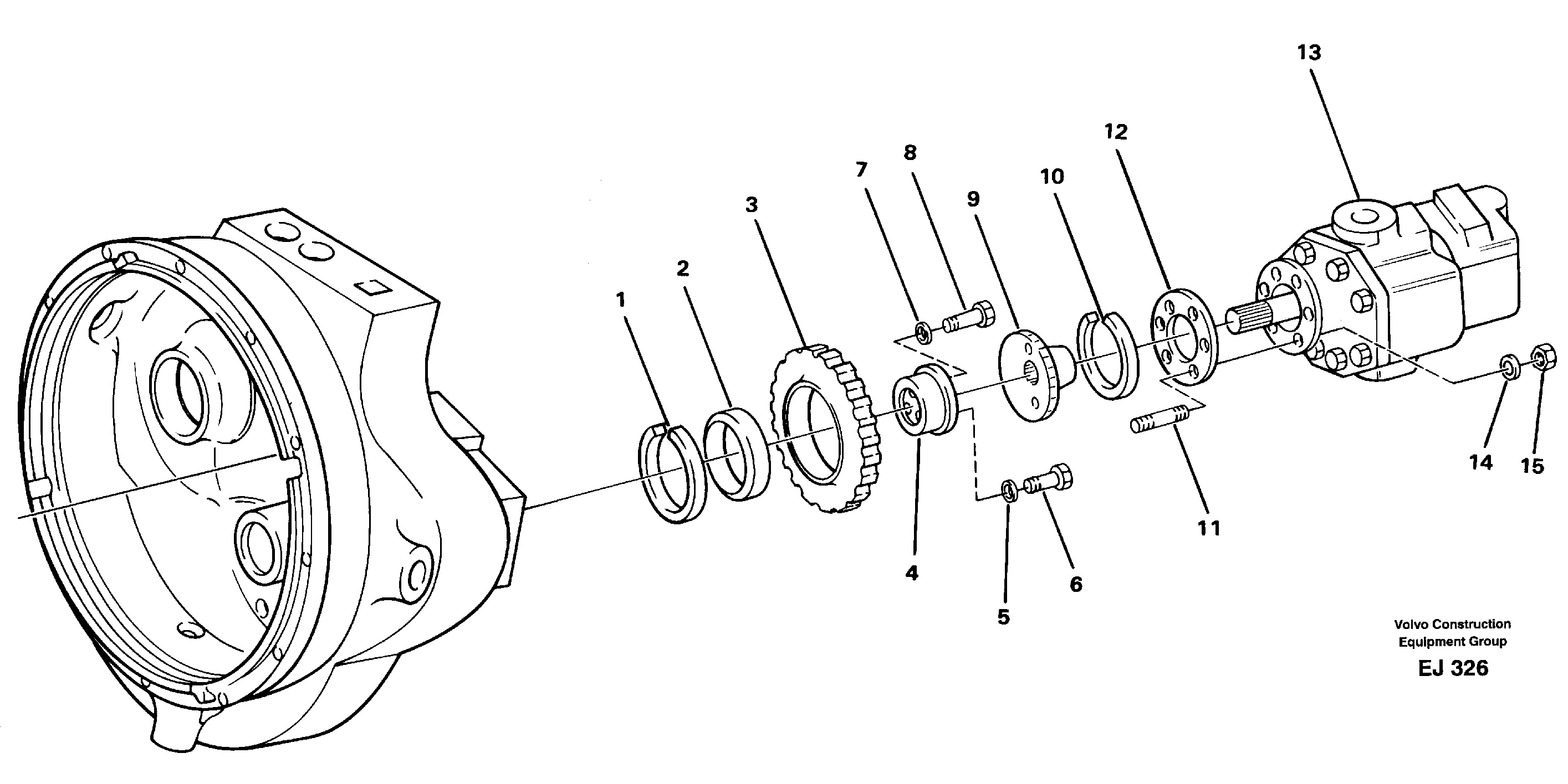 Transmission oil pump andpump drive — volvo parts diagram