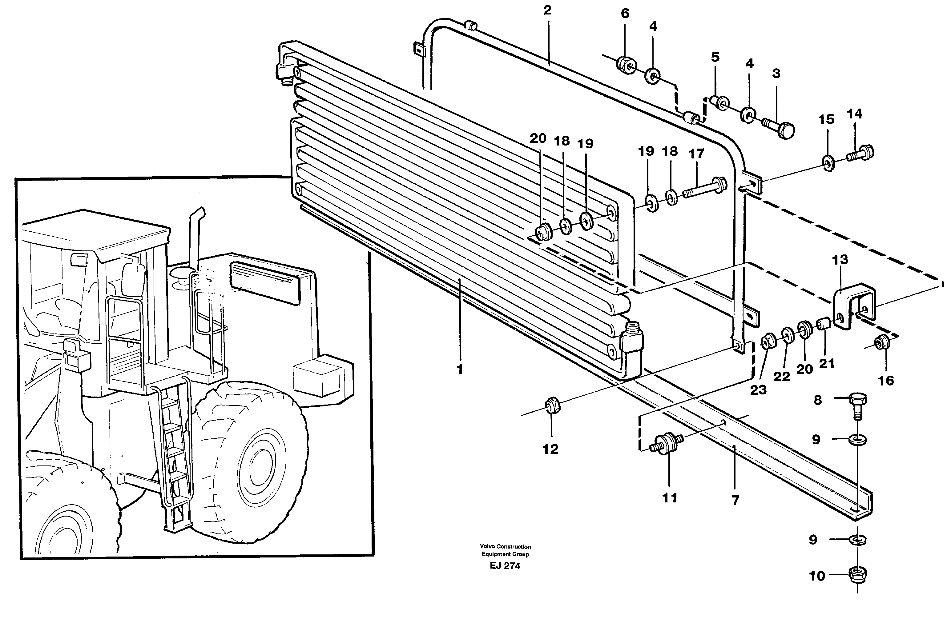 Condenser, assembly — volvo parts diagram