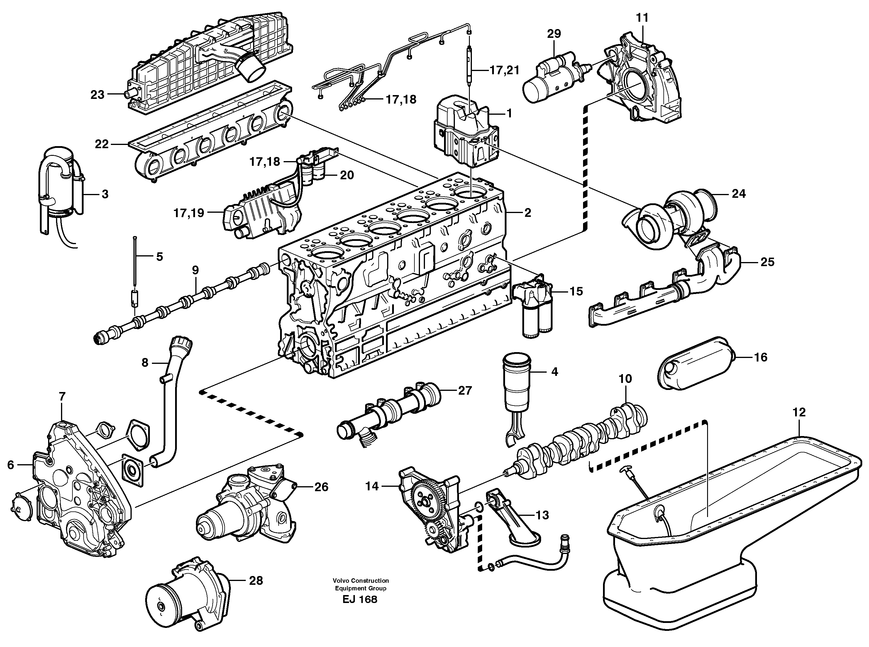 Engine — volvo parts diagram