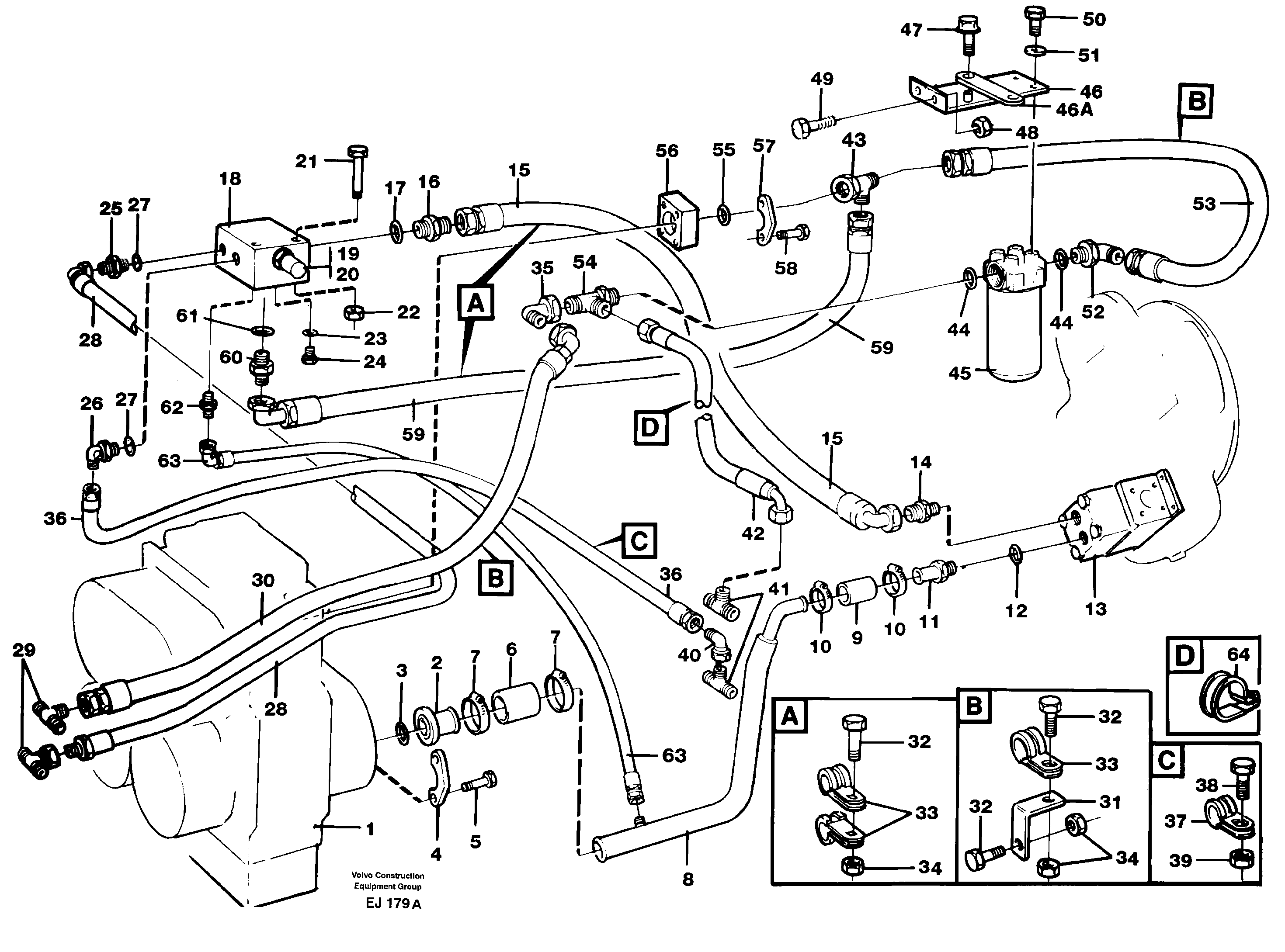 Brake cooling system — volvo parts diagram