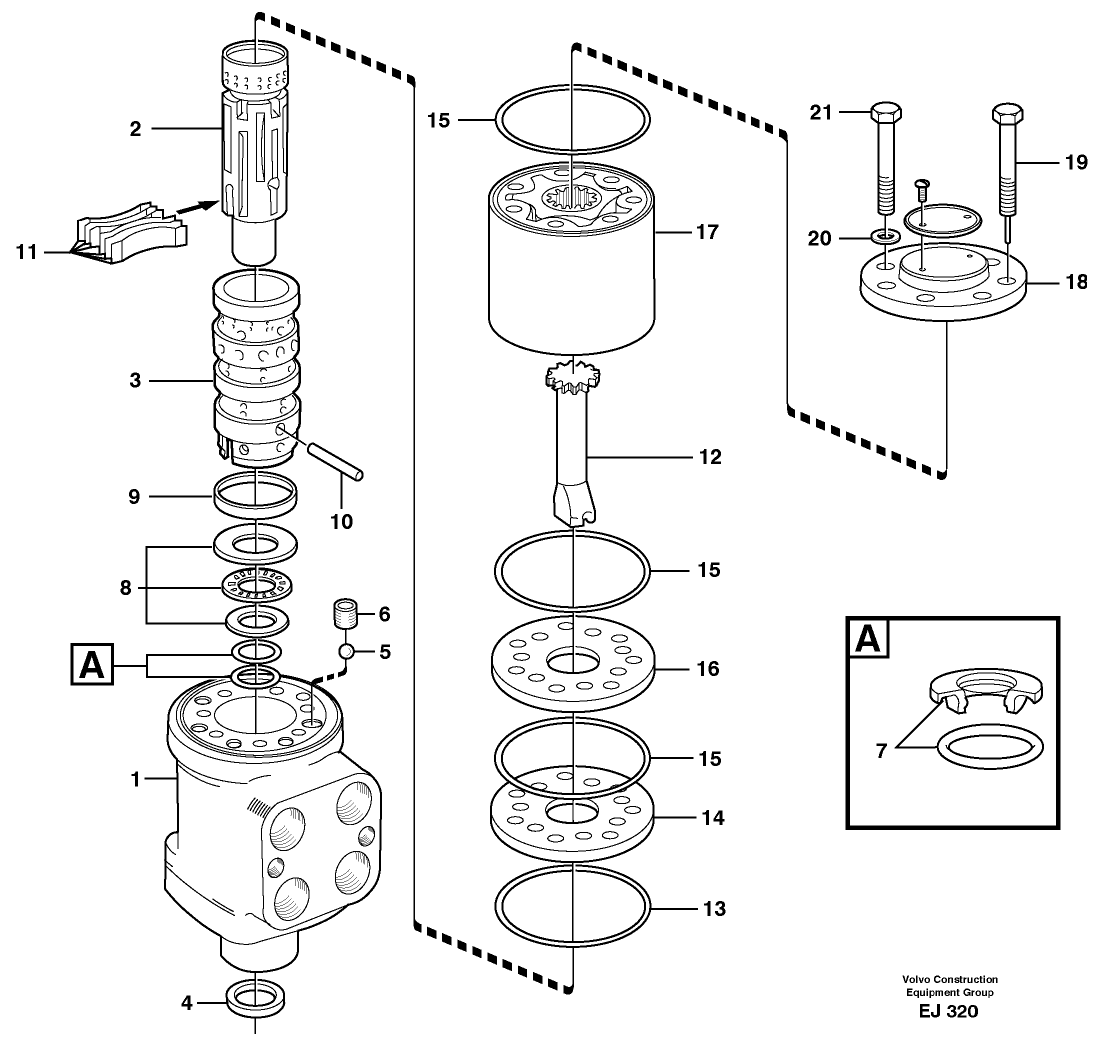 Steering unit  31709, 80249 — volvo parts diagram