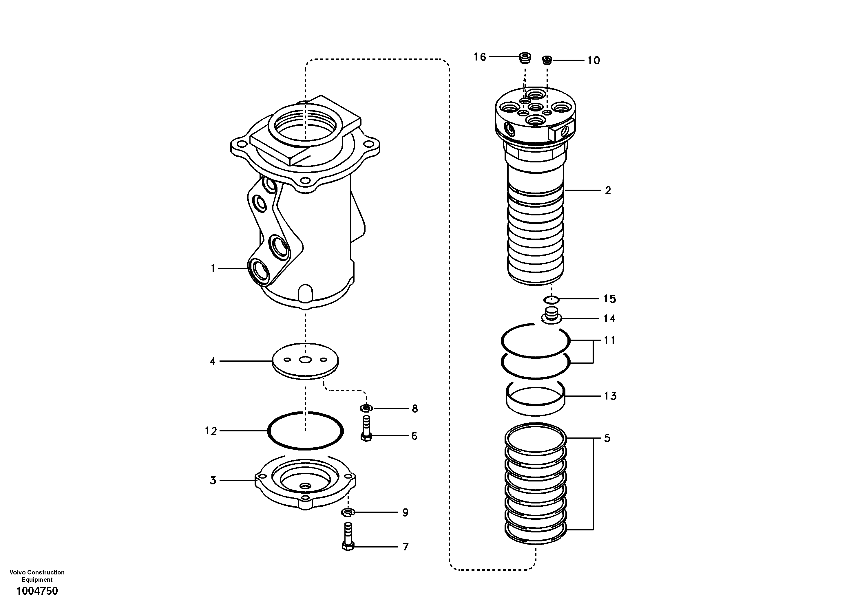 Turning joint — volvo parts diagram