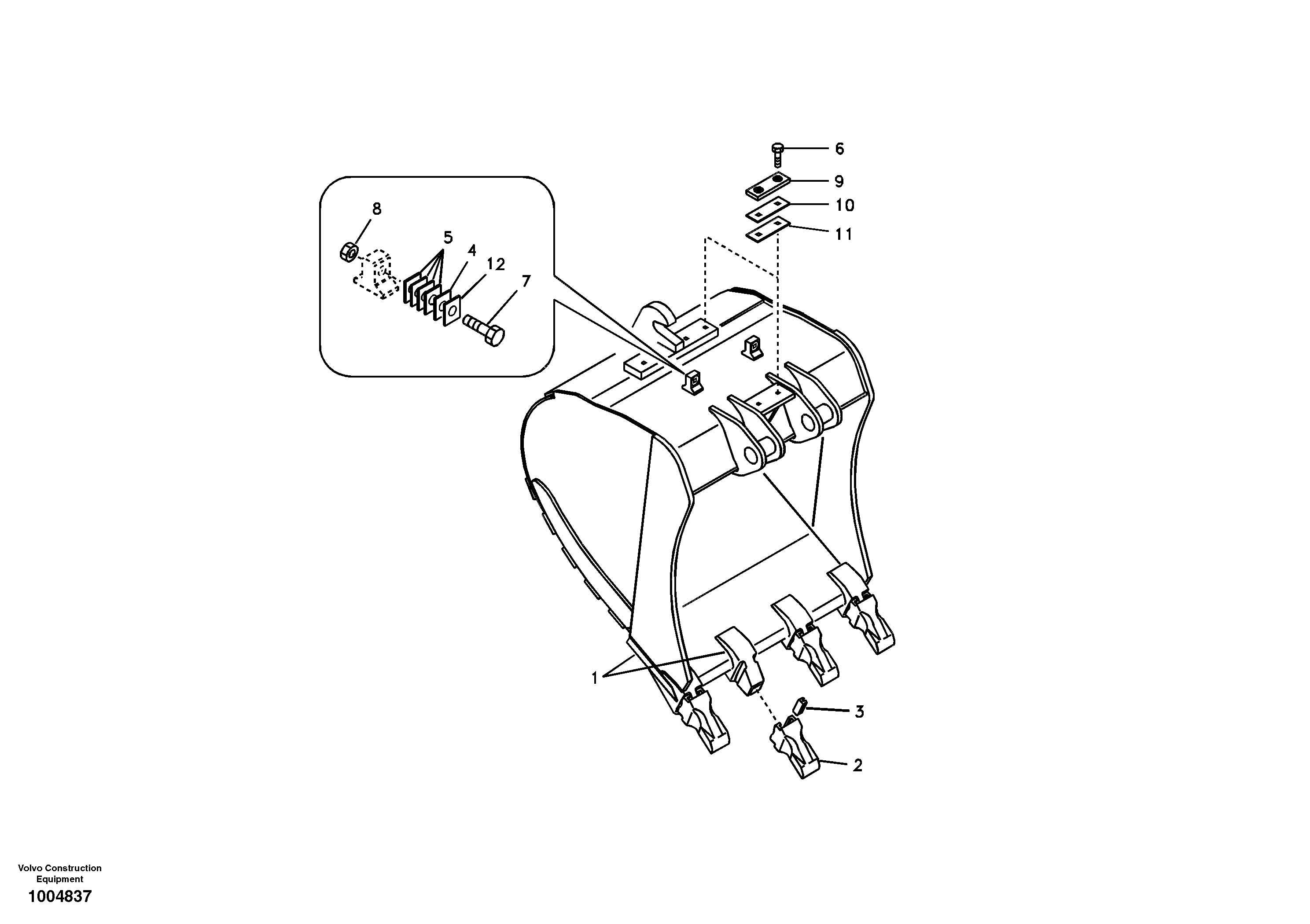 Buckets for Quickfit — volvo parts diagram