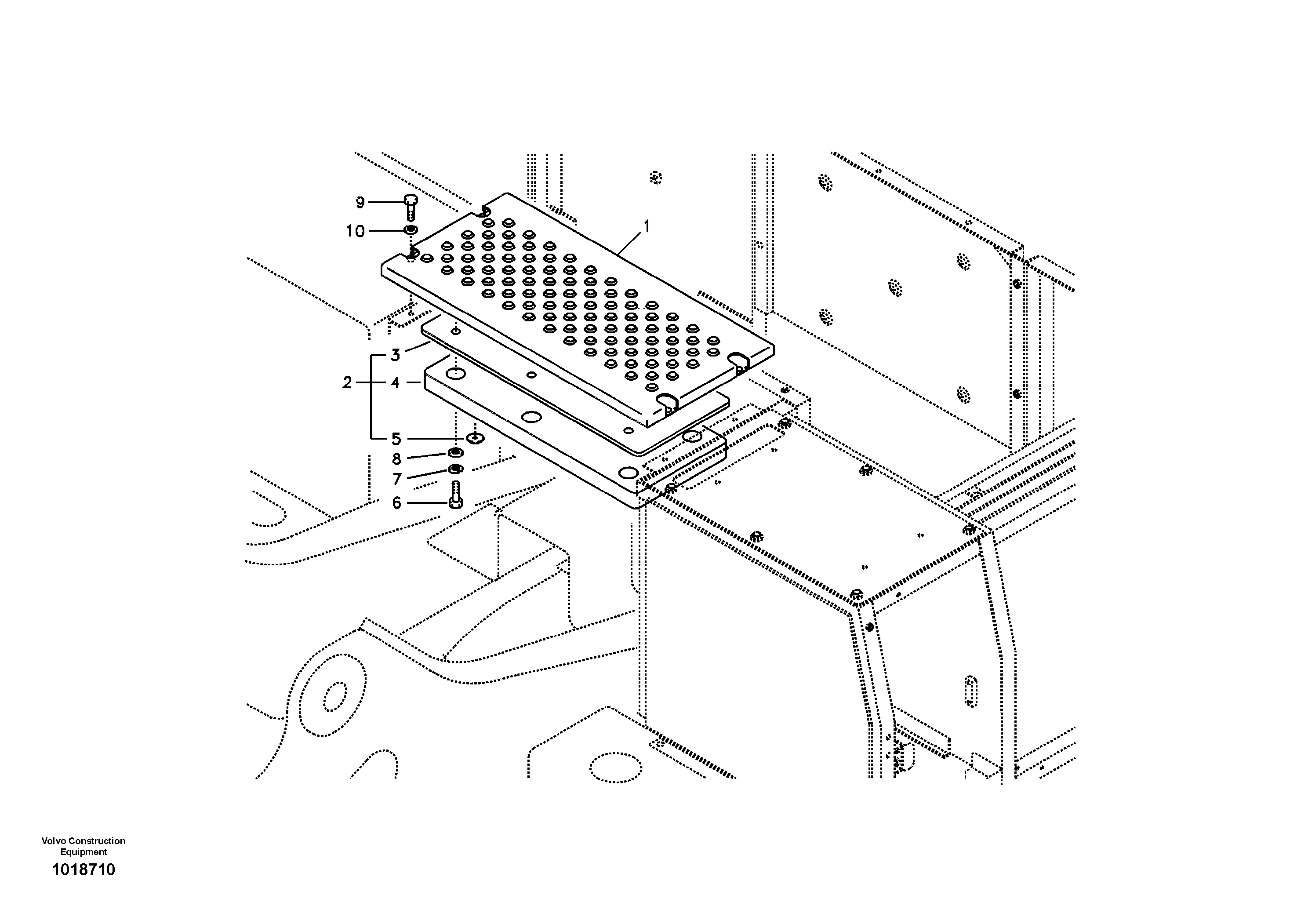 Cover, control valve — volvo parts diagram