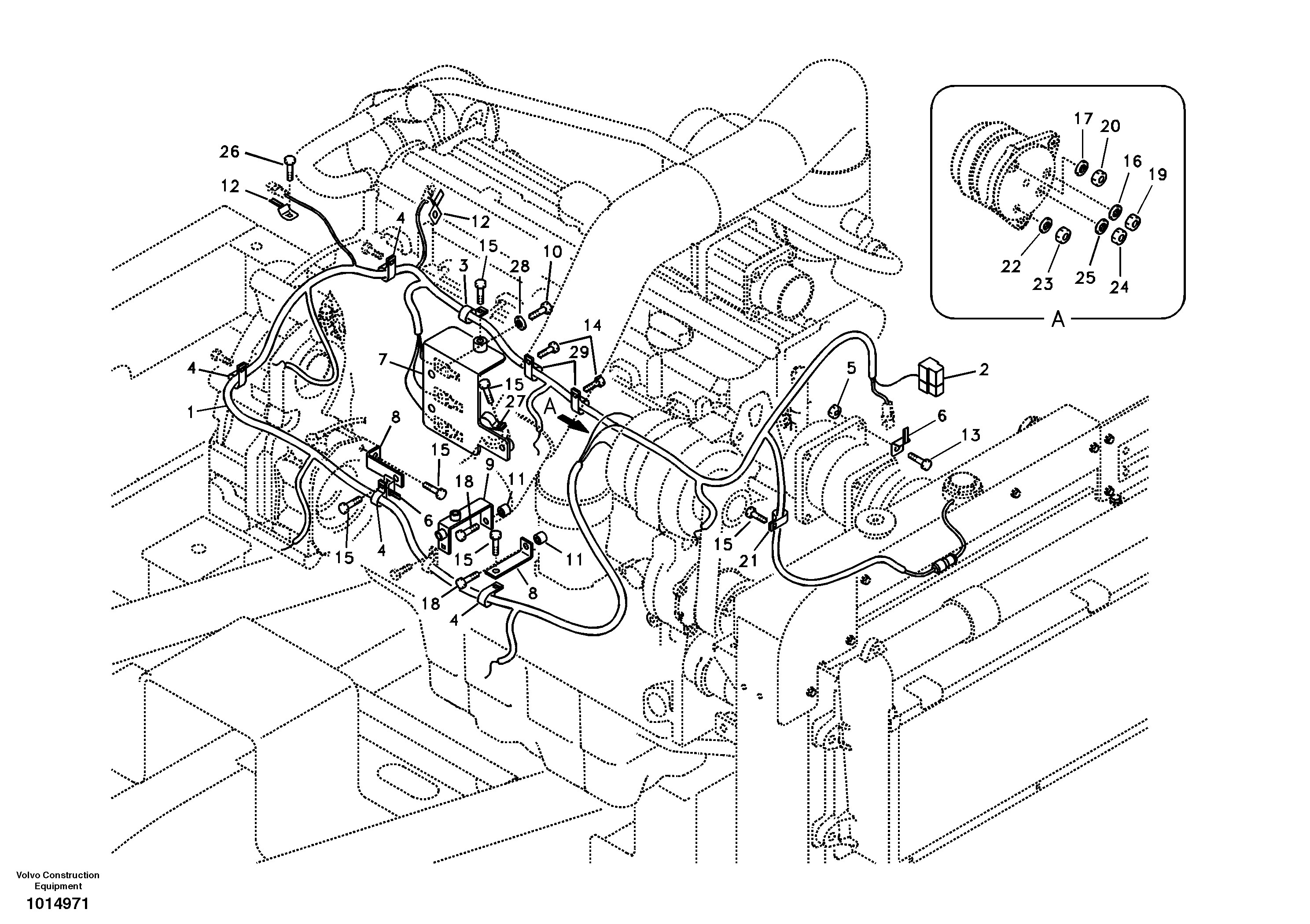 Cable harness, engine — volvo parts diagram