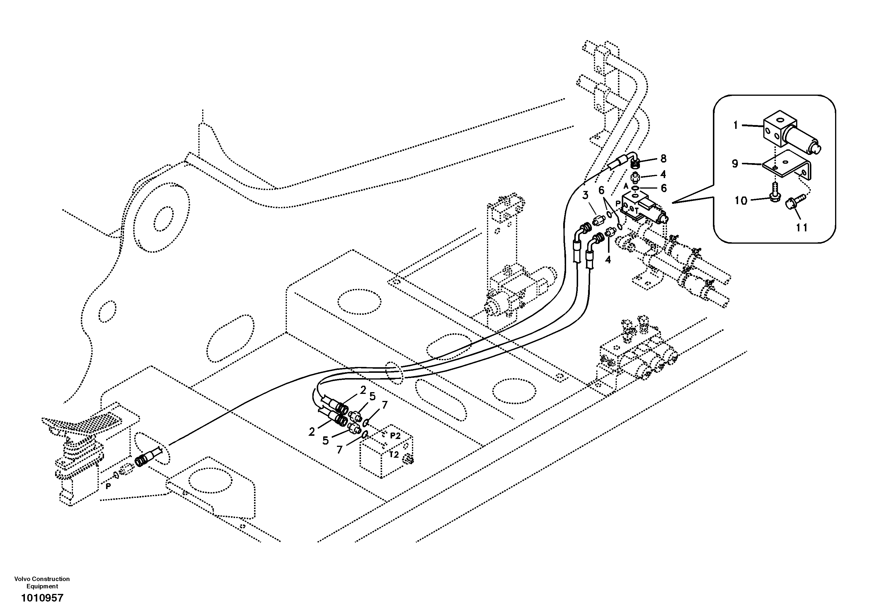 Servo system, hammer and shear — volvo parts diagram
