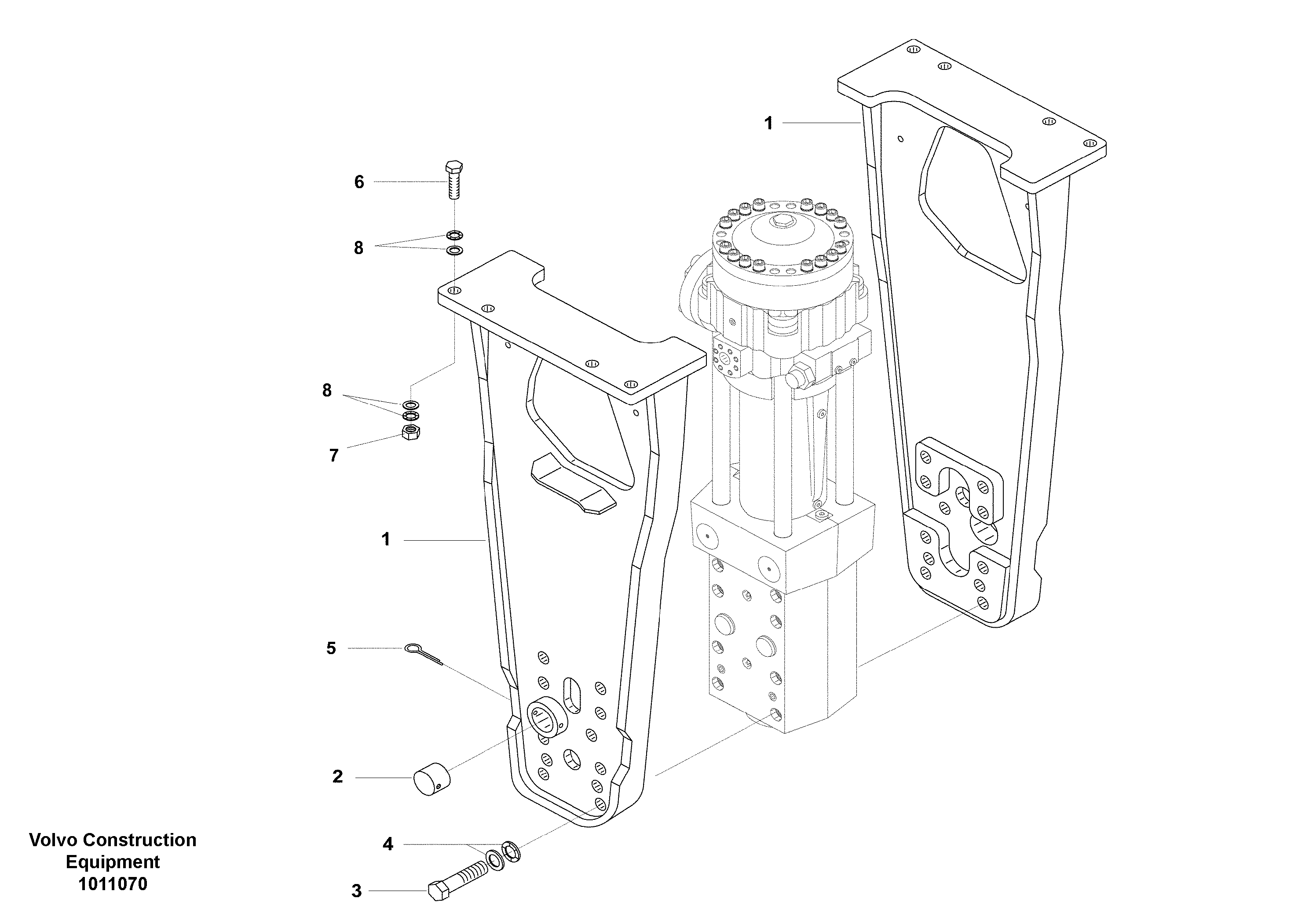 Hydraulic Hammer, Housing — volvo parts diagram