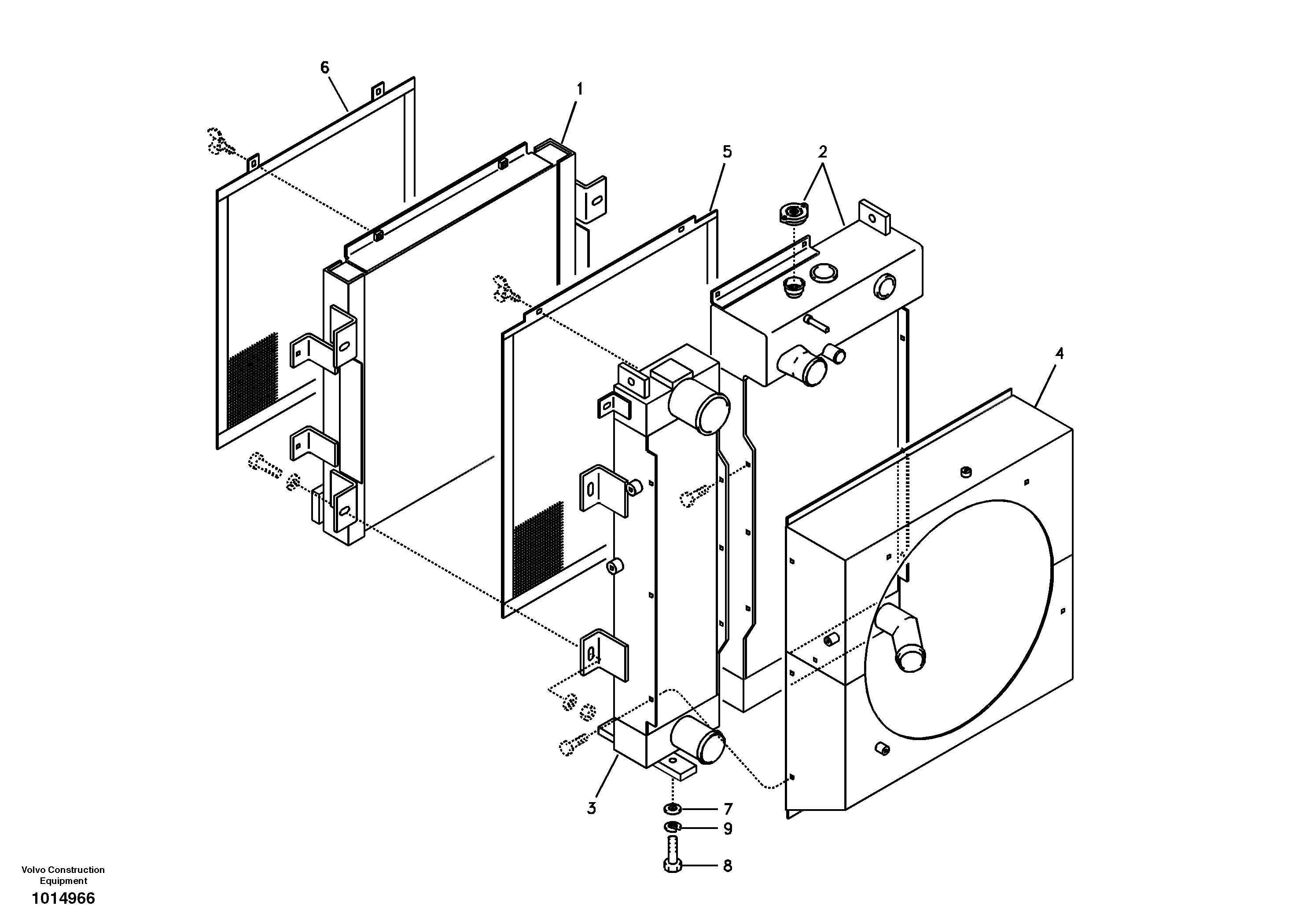 Radiator — volvo parts diagram