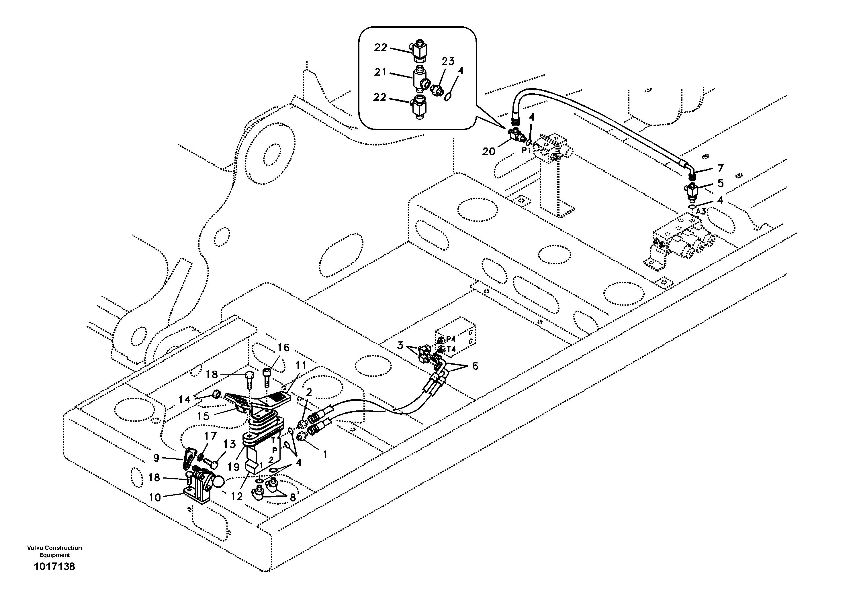 Working hydraulic, adjustable boom for upper — volvo parts diagram
