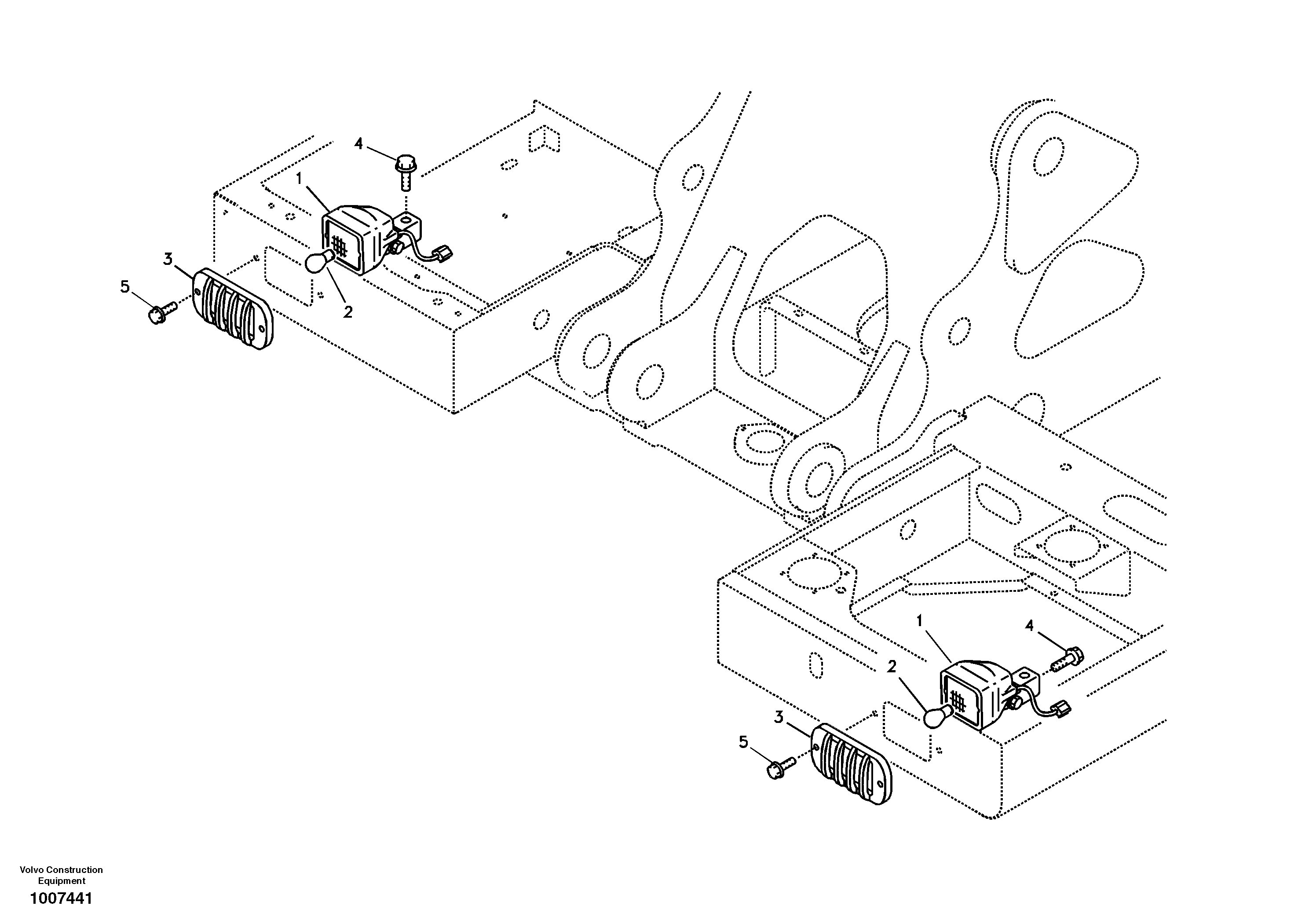 Lighting, front — volvo parts diagram